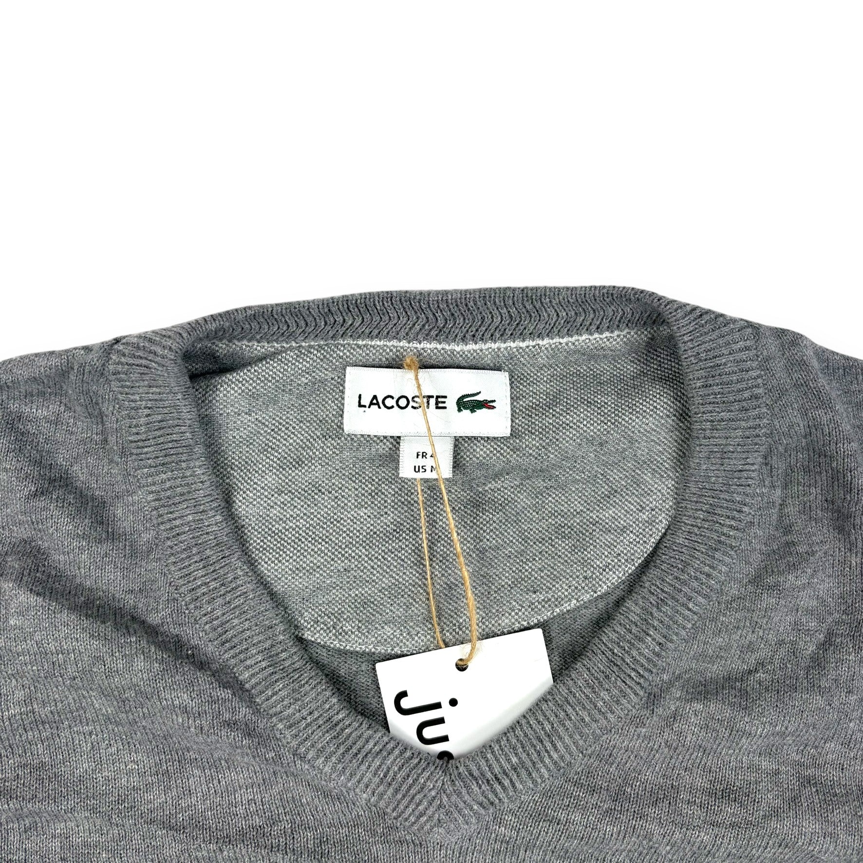 Lacoste V-Neck Pullover Grau