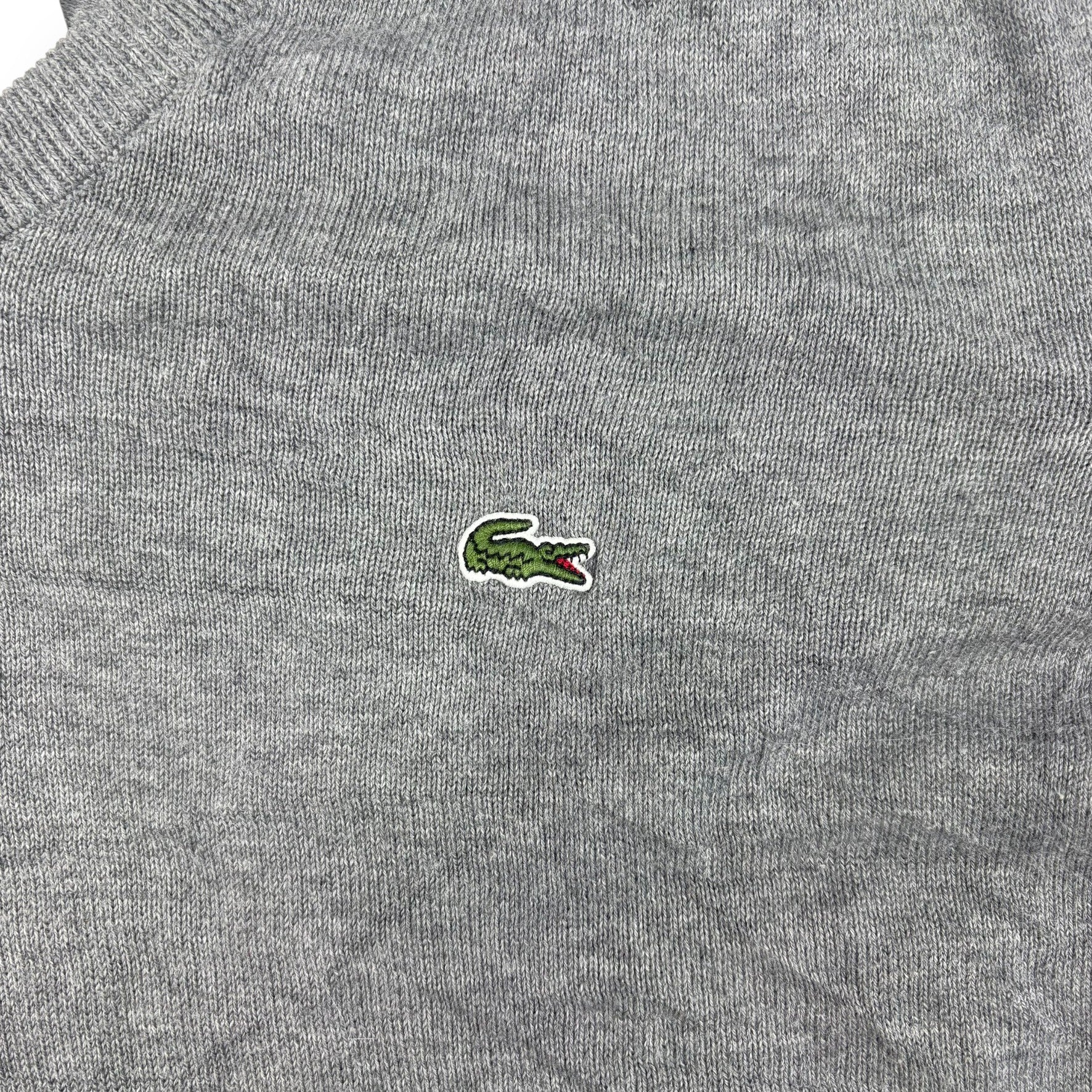 Lacoste V-Neck Pullover Grau