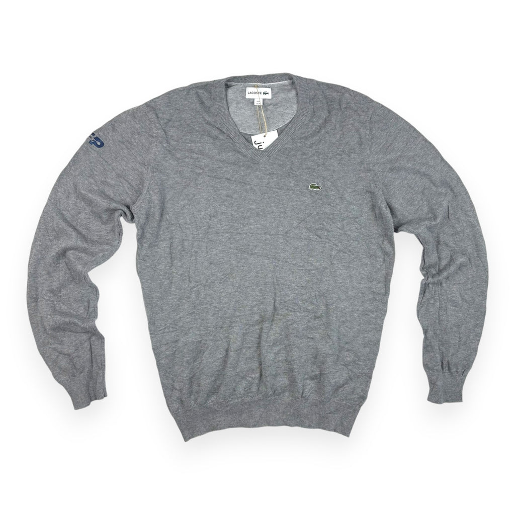 Lacoste V-Neck Pullover Grau