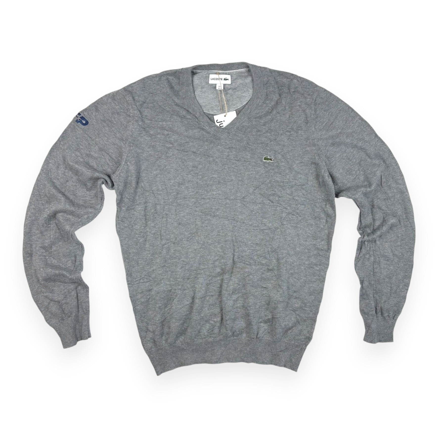 Lacoste V-Neck Pullover Grau