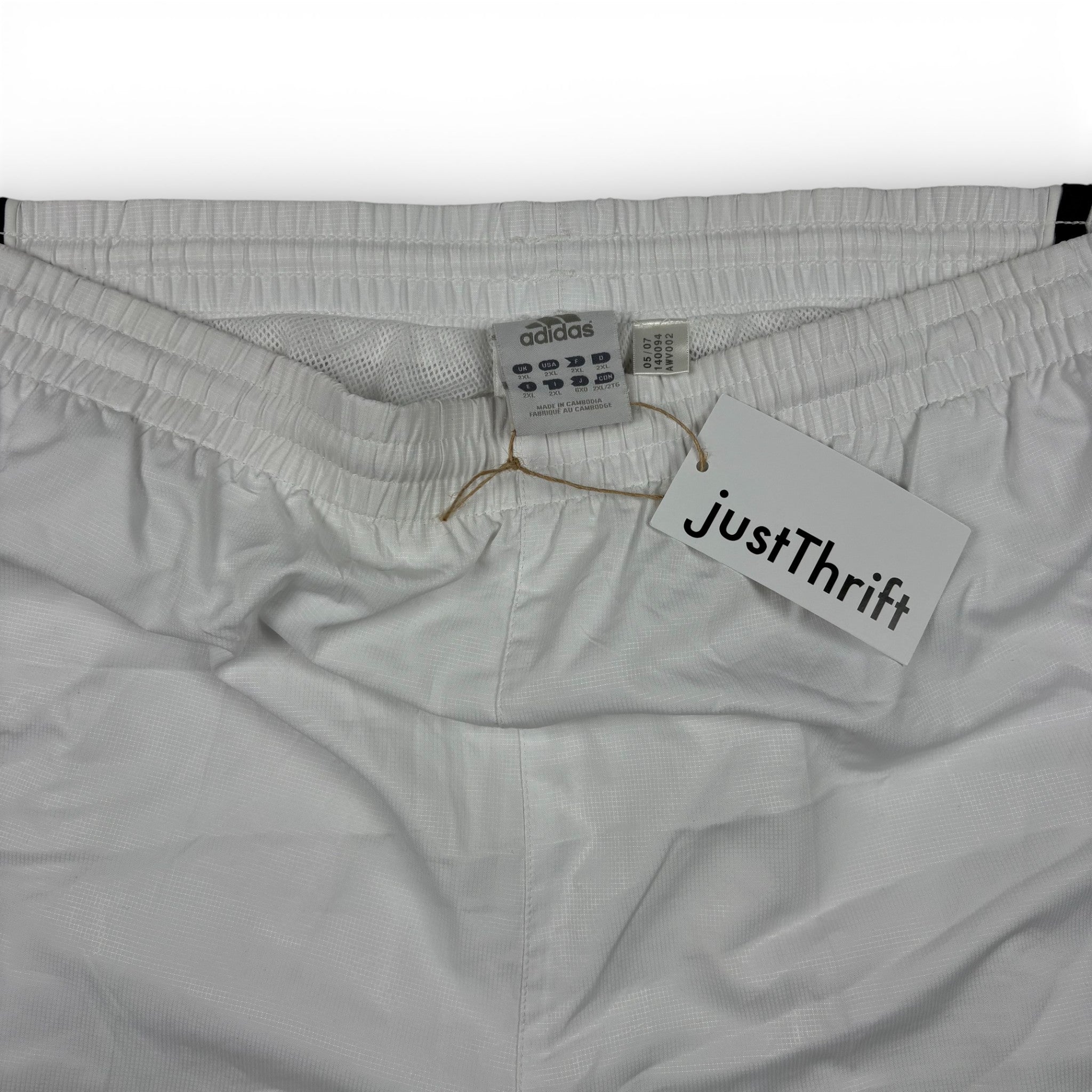 Adidas Trackpants Weiß Black-Stripes