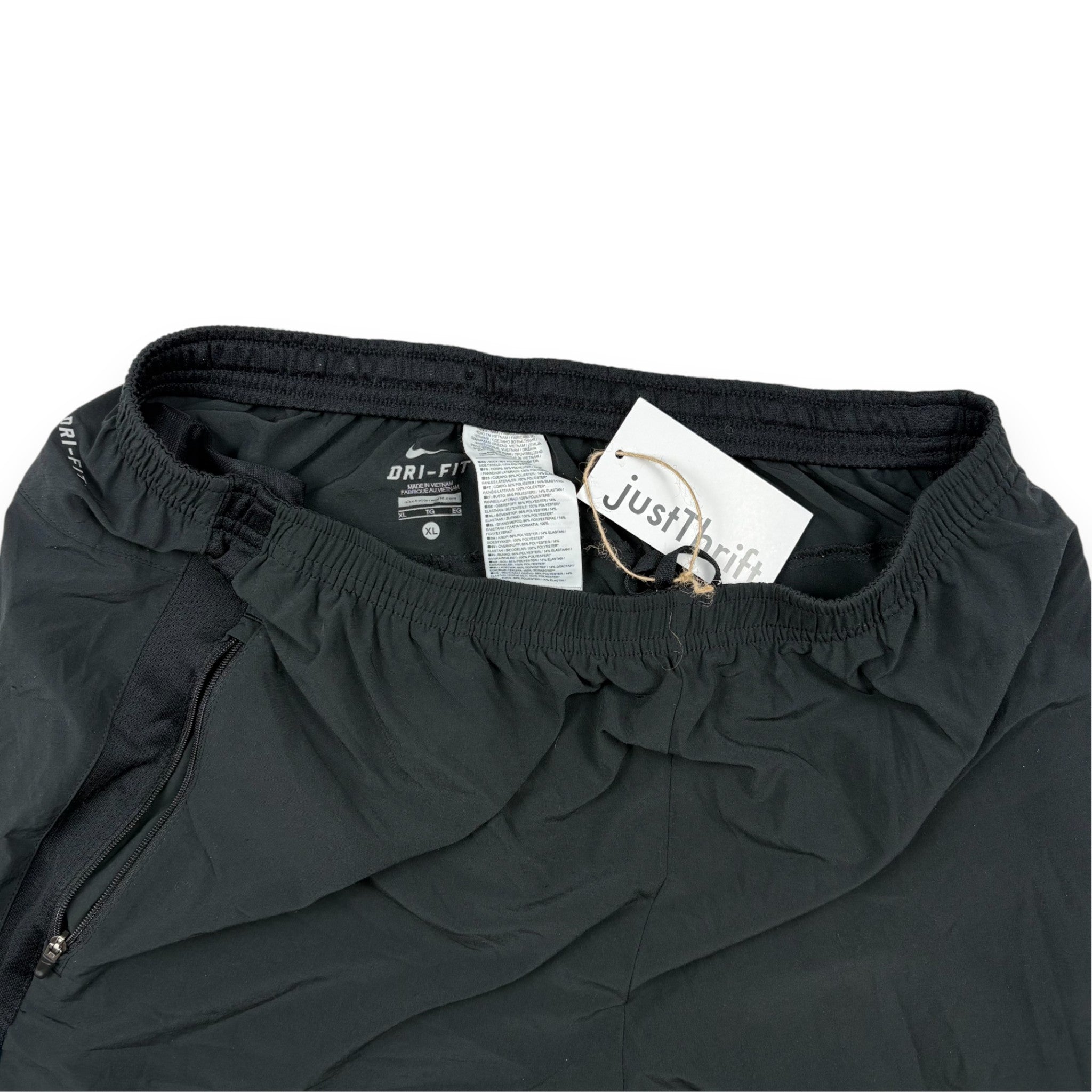 Nike Dri-Fit Trainingshose Schwarz mit Reißverschlusstaschen