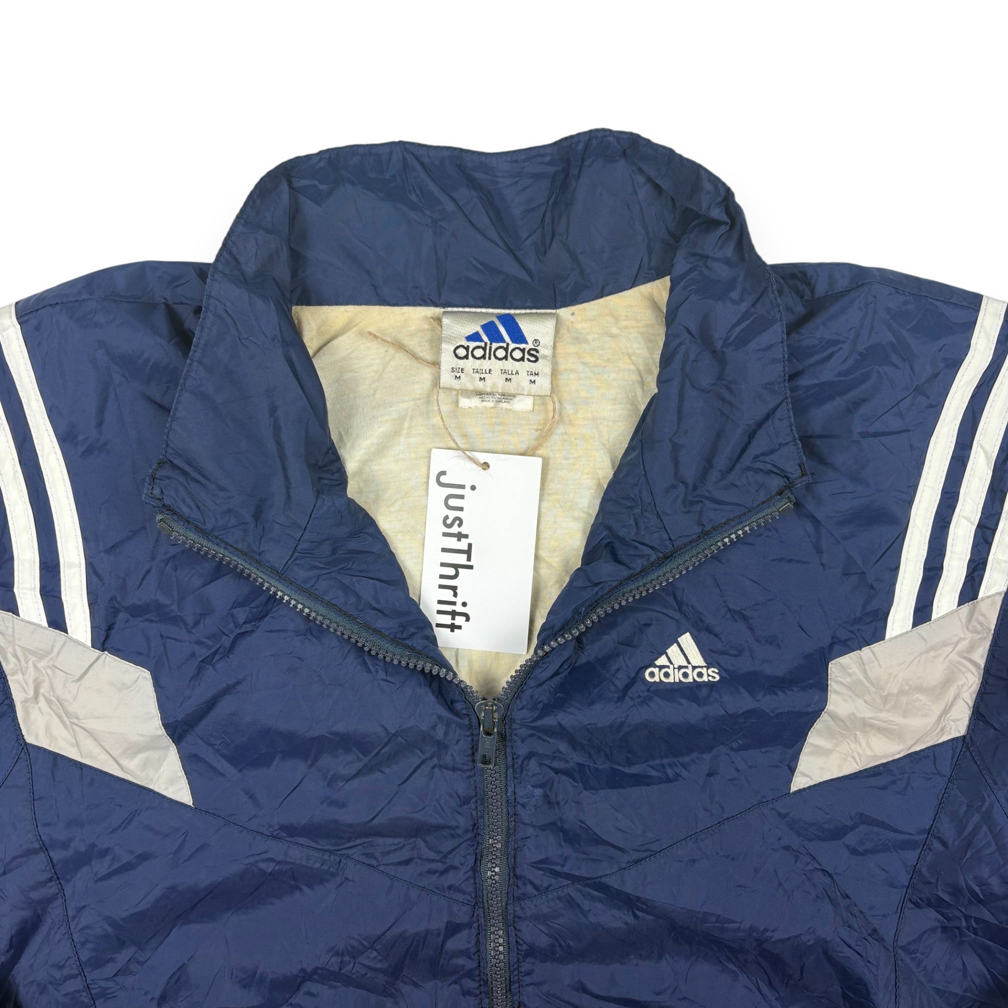 Adidas Trainingsjacke Vintage Blau Weiß