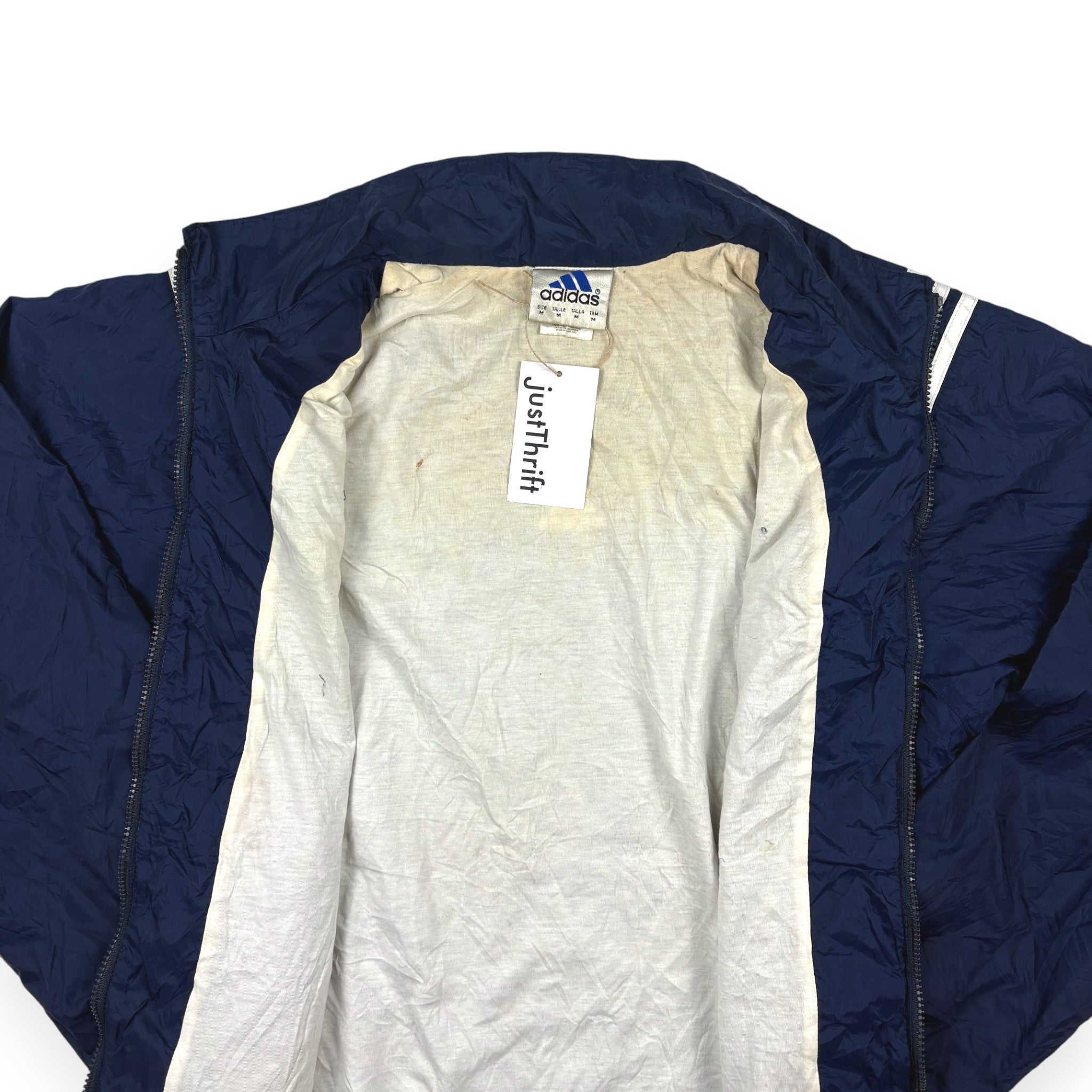 Adidas Trainingsjacke Vintage Blau Weiß