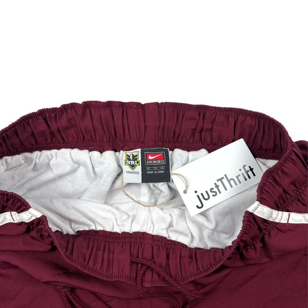 Nike NRL Rugby Trackpants Weinrot Weiß
