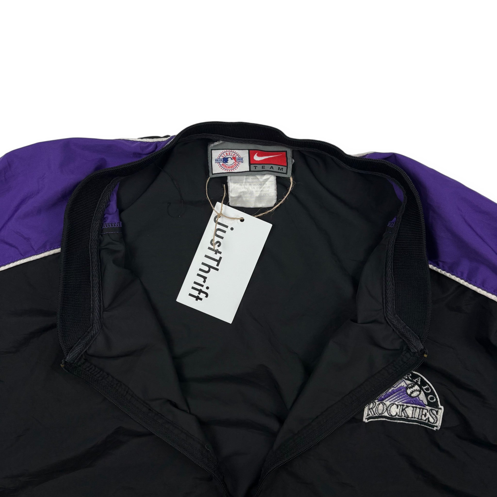Nike Colorado Rockies Vintage Windbreaker Schwarz / Lila