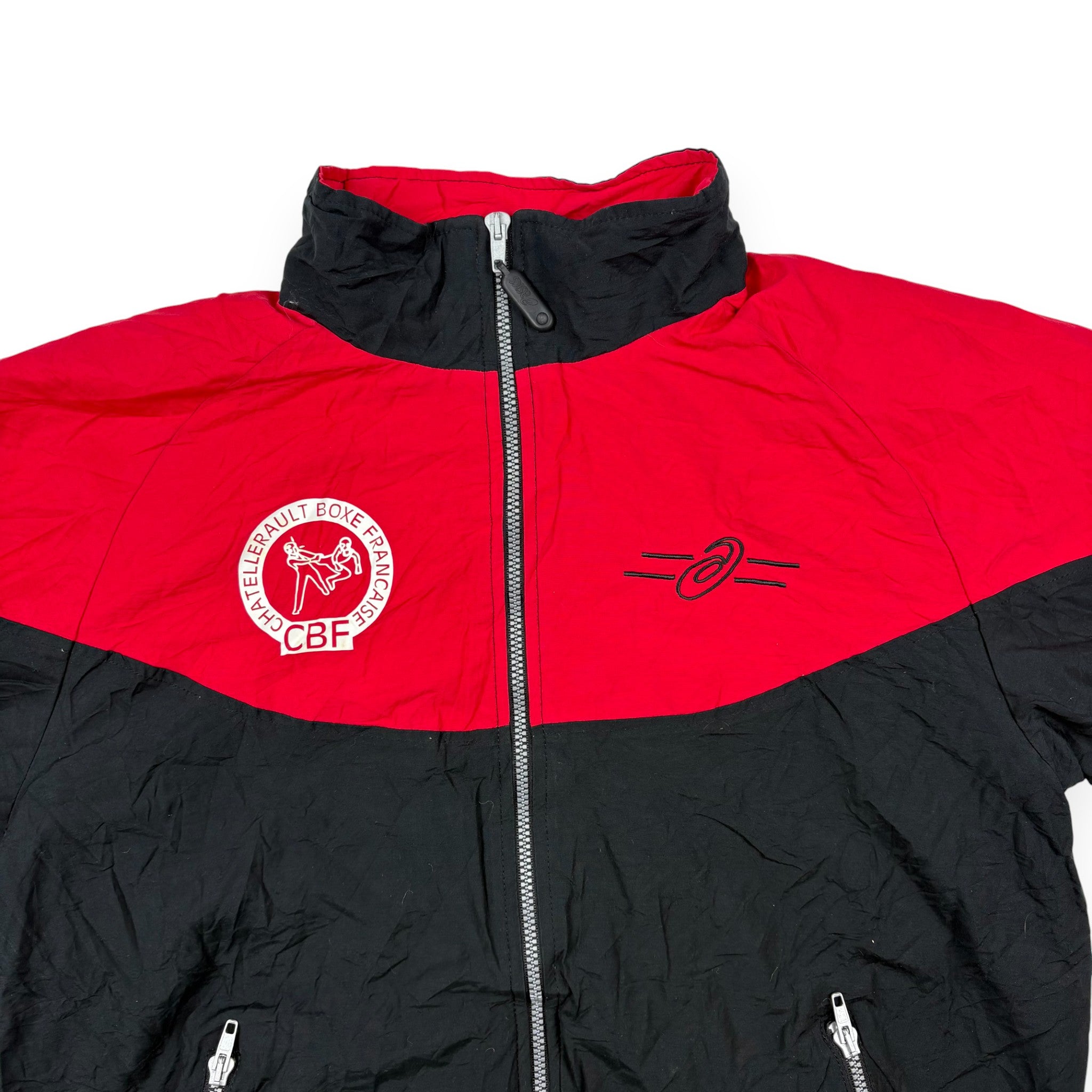 Asics Retro Trackjacket Schwarz/Rot