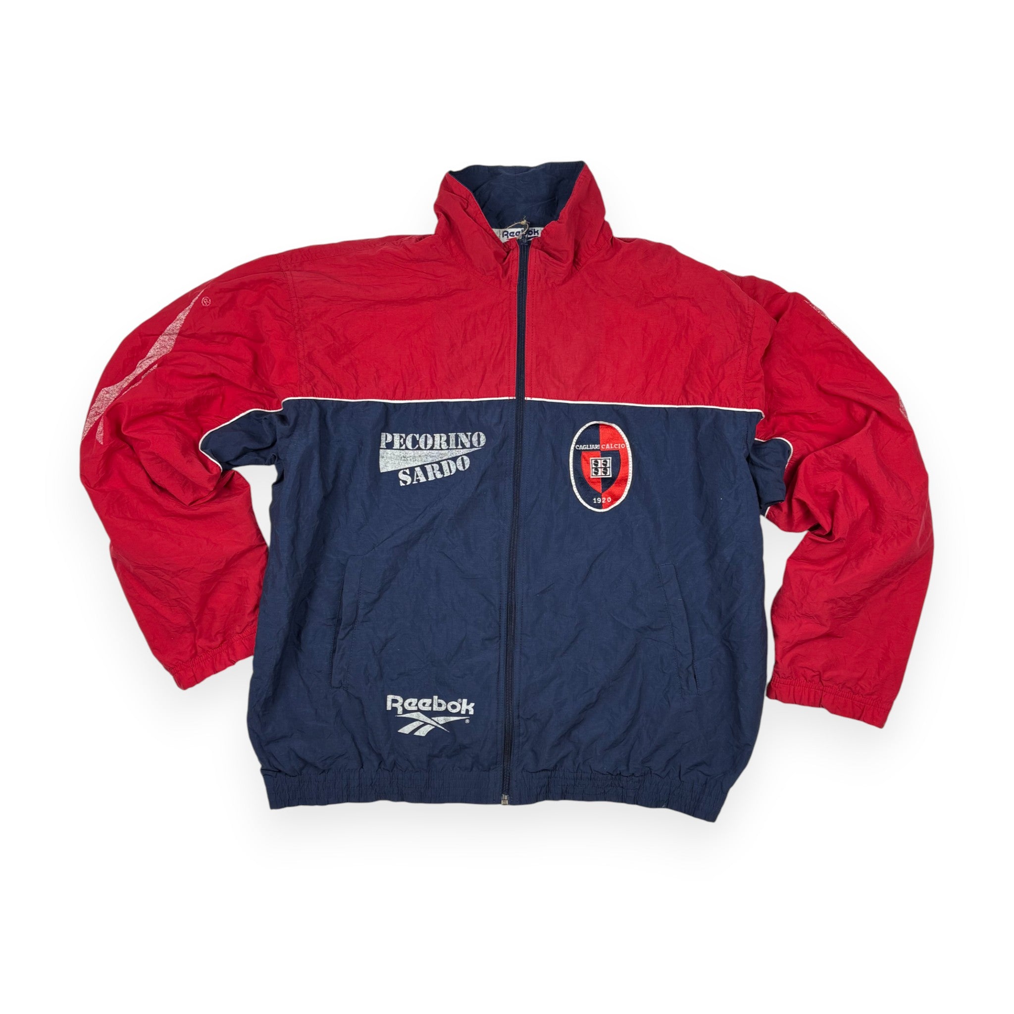 Reebok Cagliari Calcio Trackjacket Rot/Blau