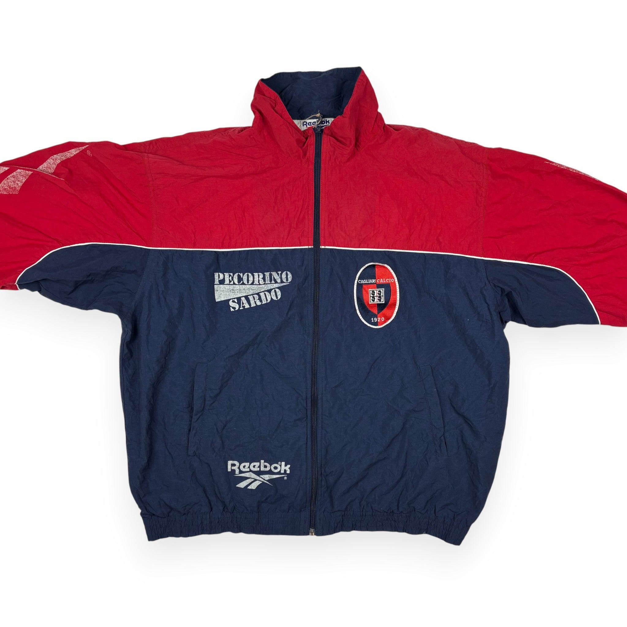 Reebok Cagliari Calcio Trackjacket Rot/Blau