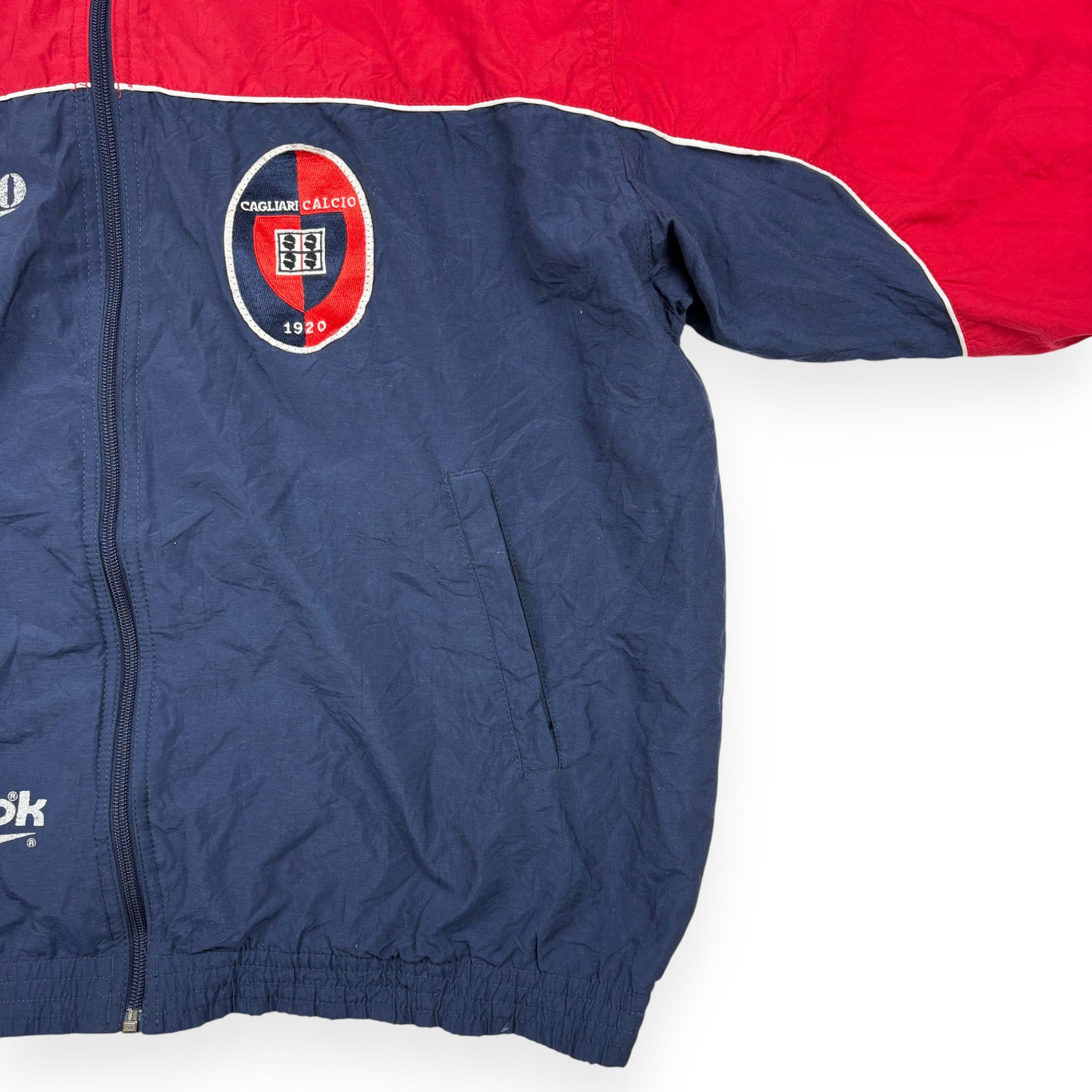 Reebok Cagliari Calcio Trackjacket Rot/Blau