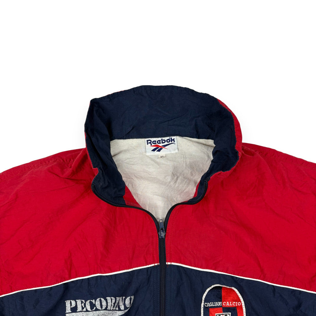 Reebok Cagliari Calcio Trackjacket Rot/Blau