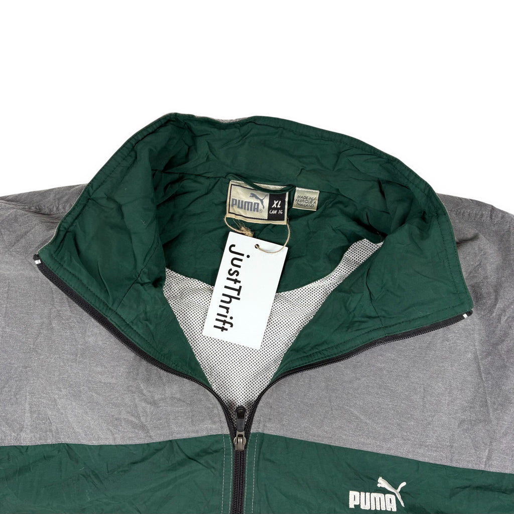 Puma Vintage Trainingsjacke Grau/Grün