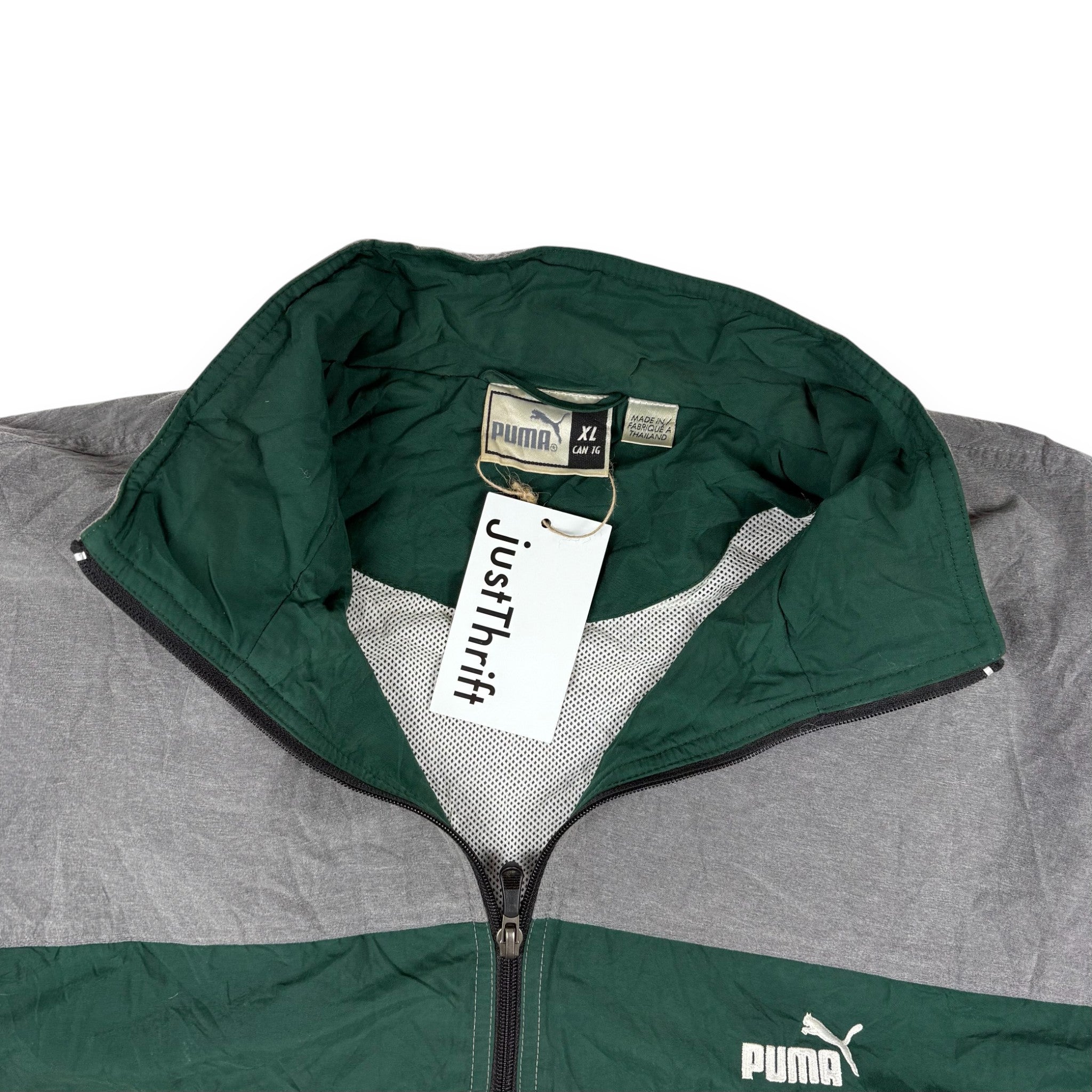 Puma Vintage Trainingsjacke Grau/Grün