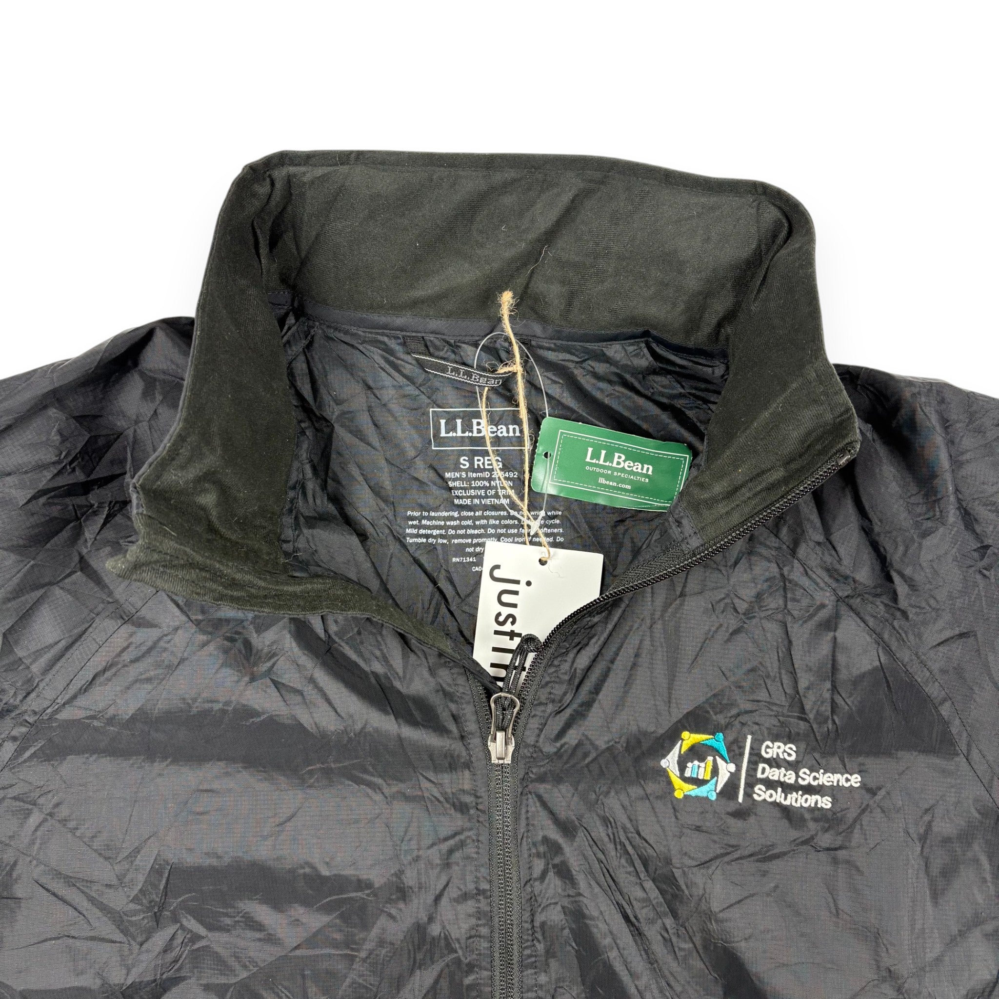 L.L.Bean Windbreaker Jacke Schwarz