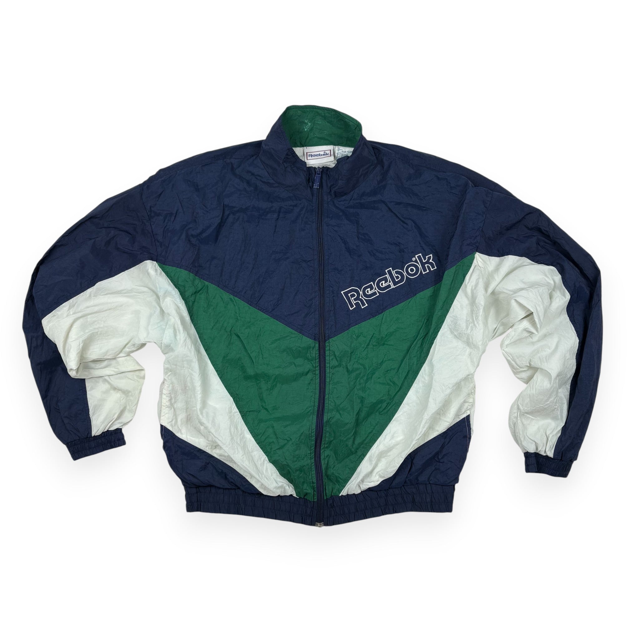 Reebok Trackjacket Navy / Grün / Weiß