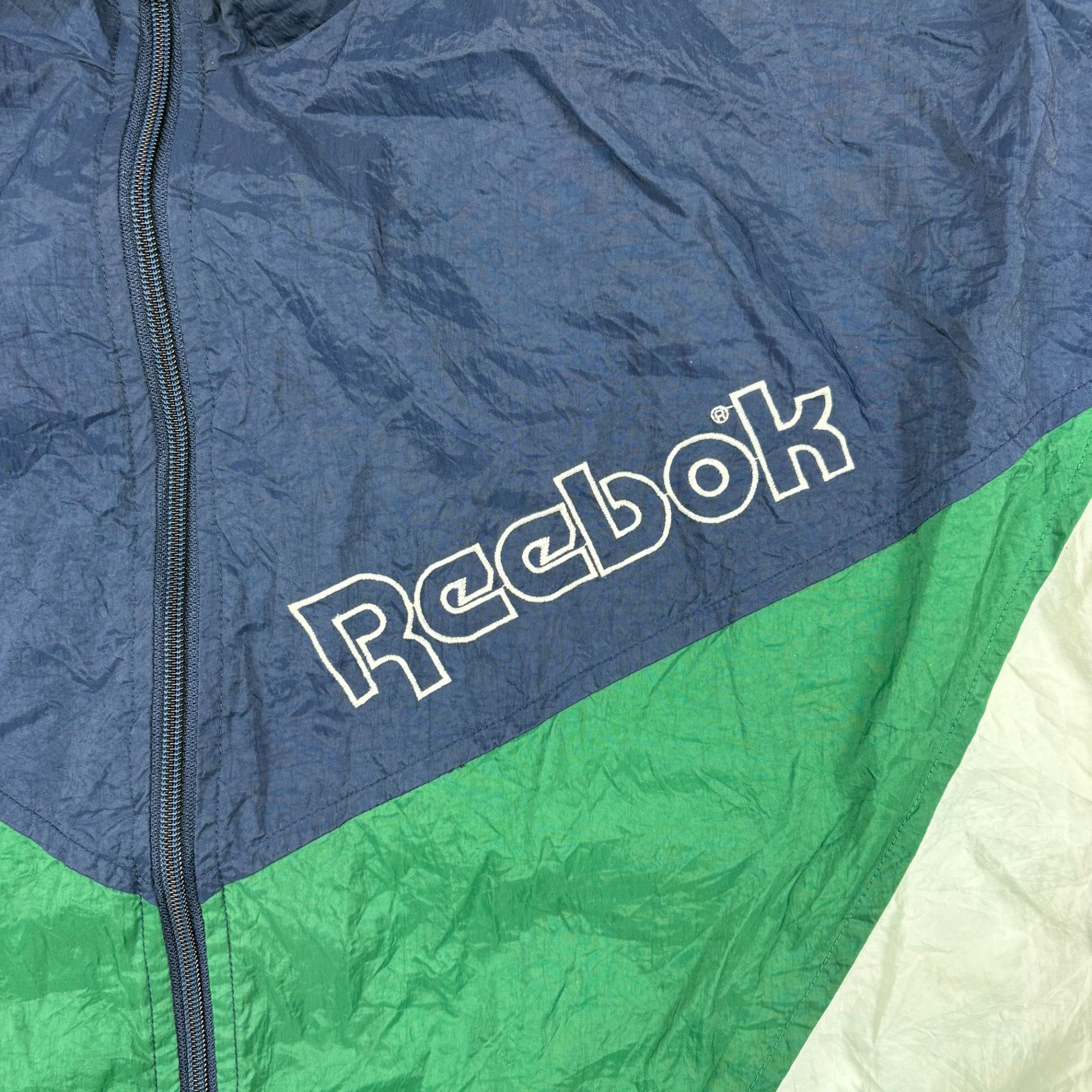 Reebok Trackjacket Navy / Grün / Weiß