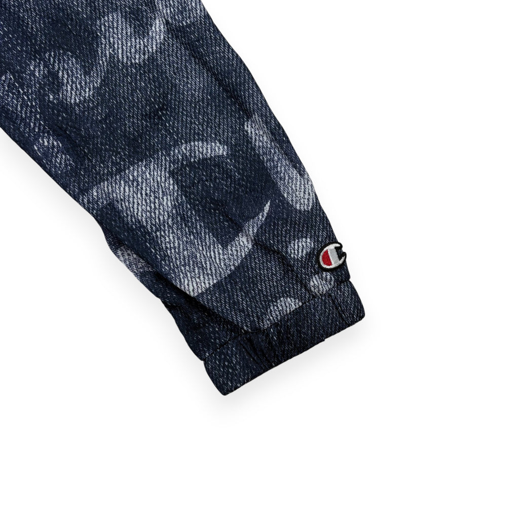 Champion Quarter-Zip Windbreaker Navy / Weiß / Pattern