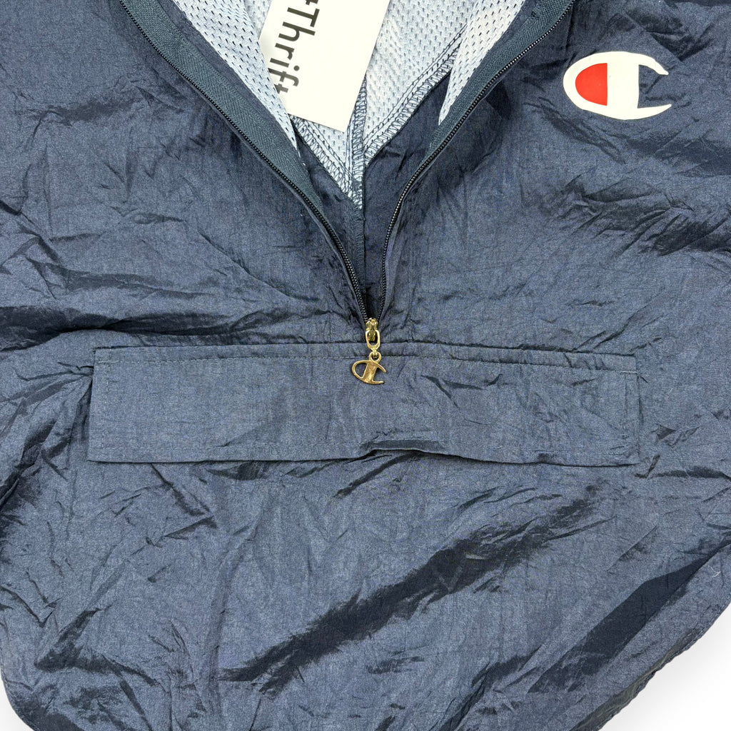 Champion Quarter-Zip Windbreaker Navy / Weiß / Pattern