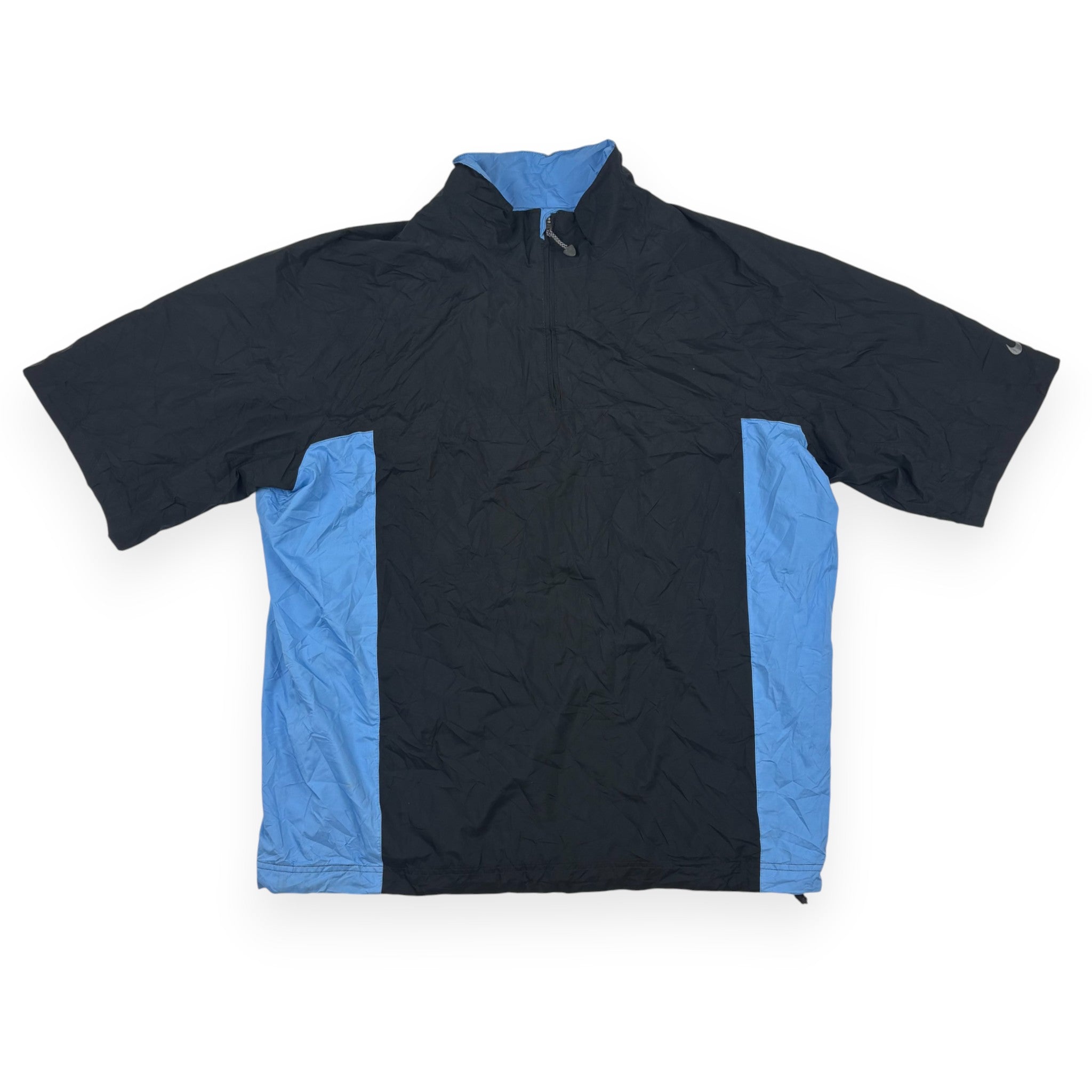 Nike Golf Storm-Fit 1/4 Zip Kurzarm-Windbreaker Schwarz/Blau