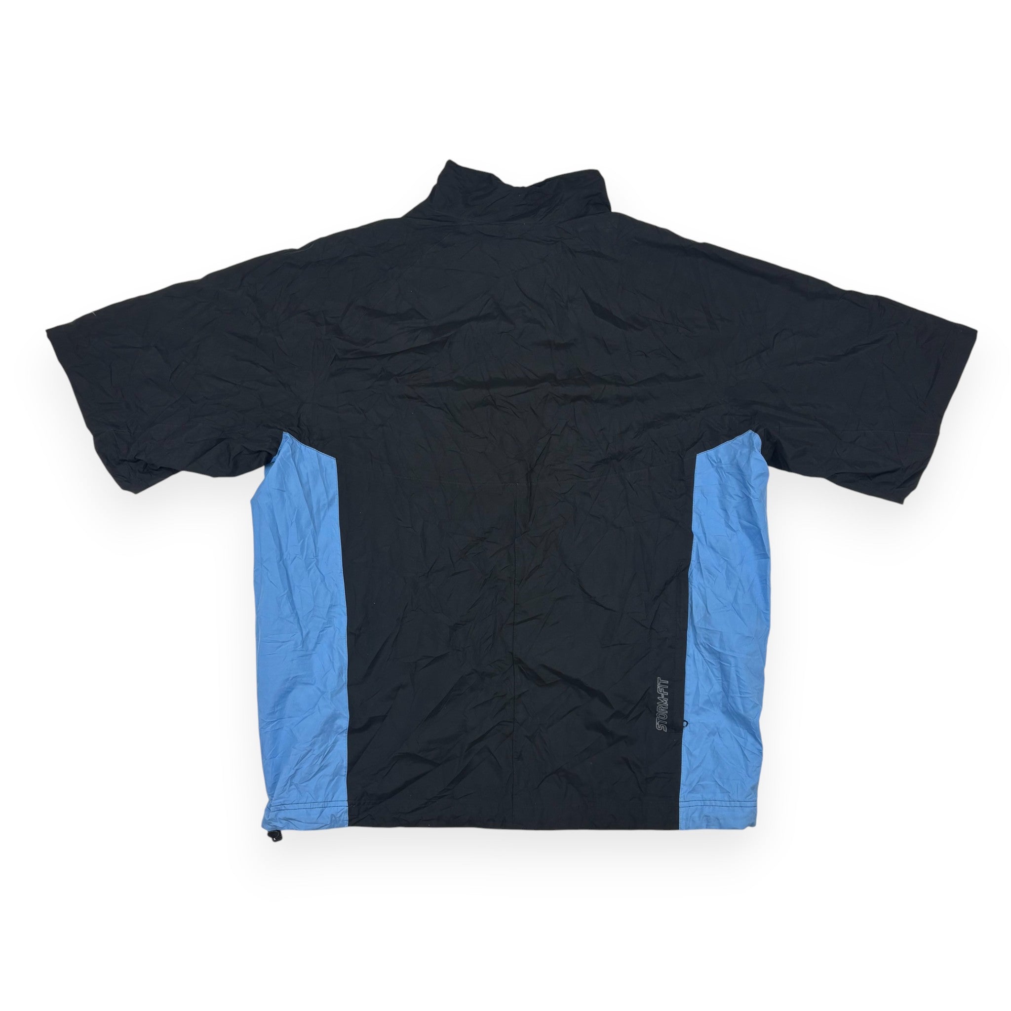 Nike Golf Storm-Fit 1/4 Zip Kurzarm-Windbreaker Schwarz/Blau