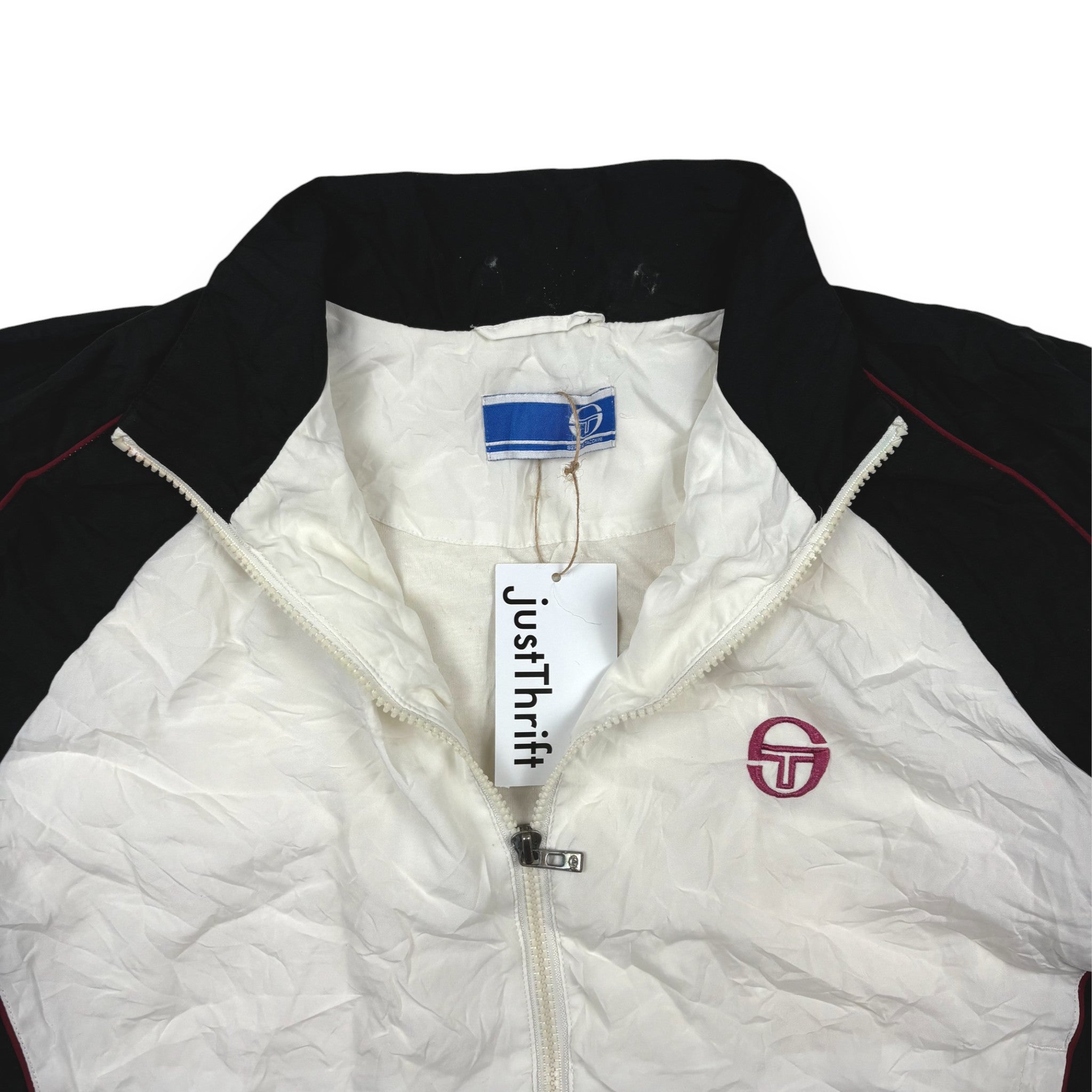 Sergio Tacchini Trainingsjacke Weiß Schwarz Magenta