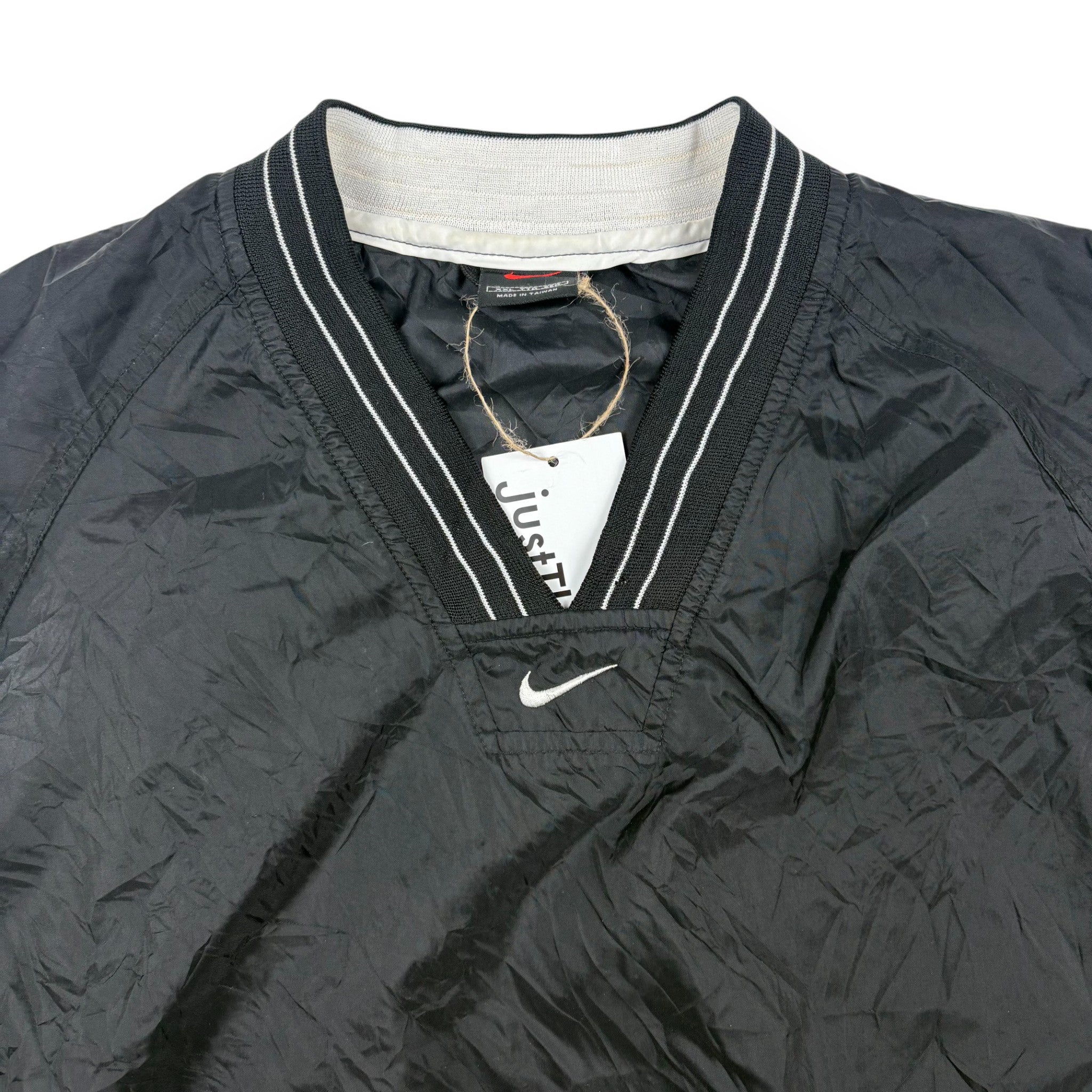 Nike Windbreaker Schwarz Weiß Vintage