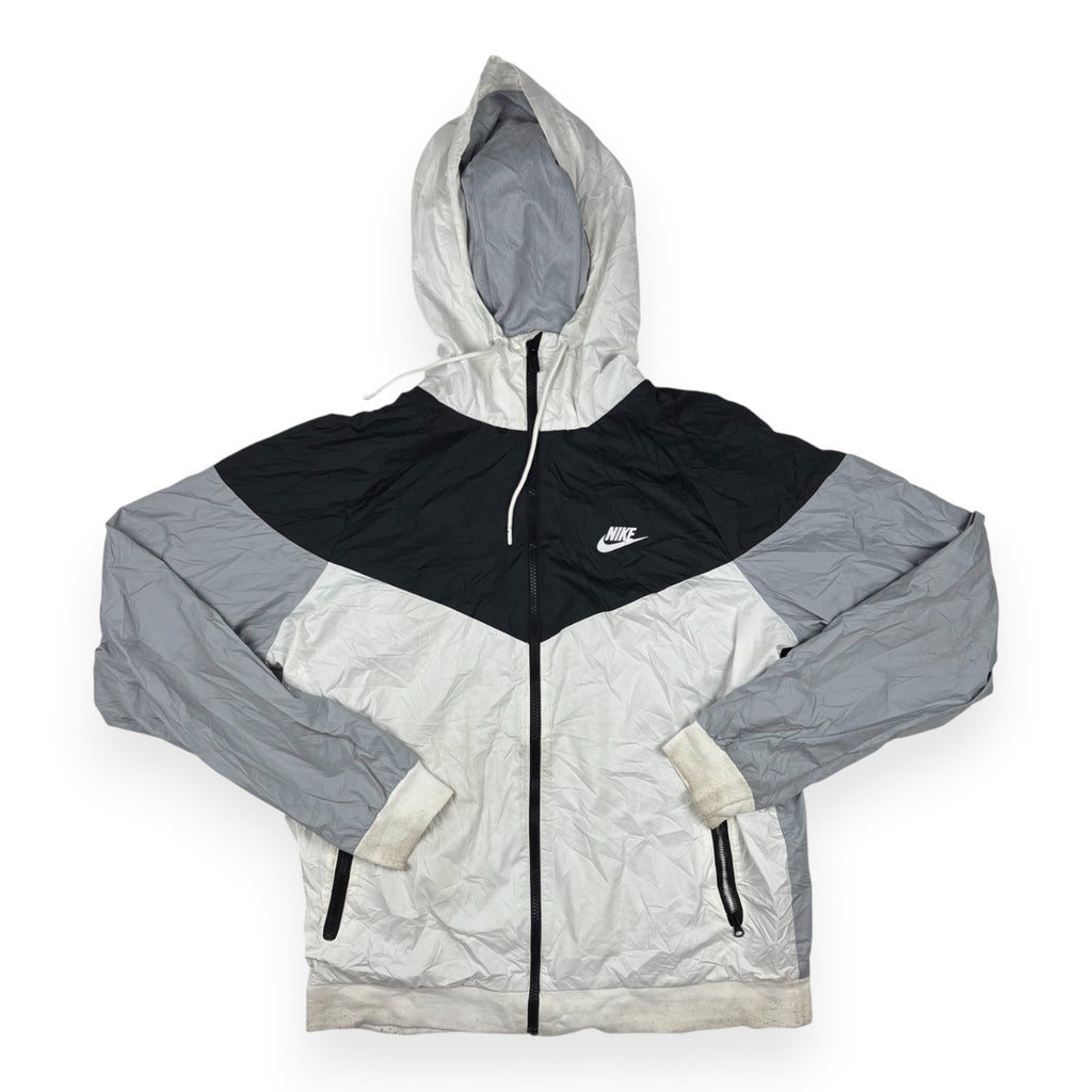 Nike Windrunner Windbreaker Weiß Schwarz Grau