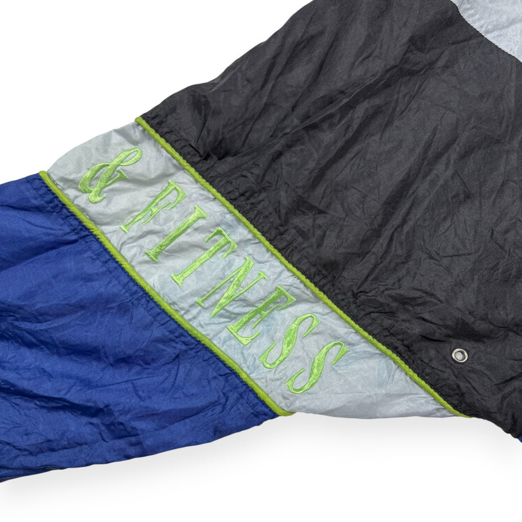 Nike Vintage Trainingsjacke Blau Schwarz Grau