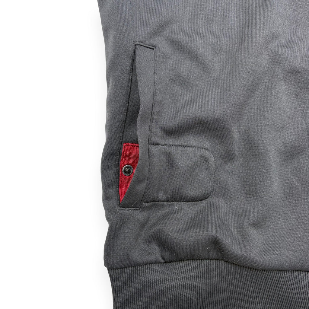 Nike Trackjacket Grau-Weiß mit roten Details