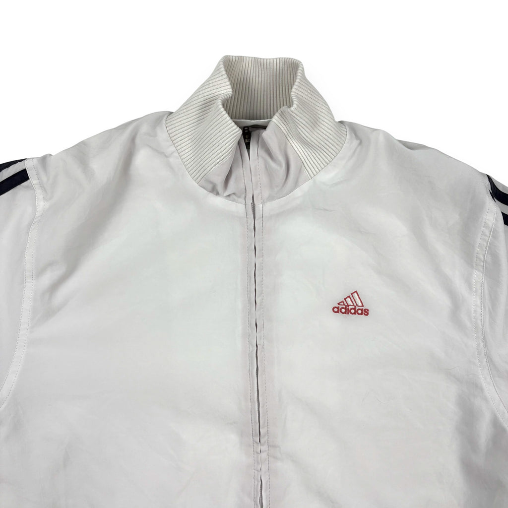 Adidas Trackjacket Weiß mit magenta Details