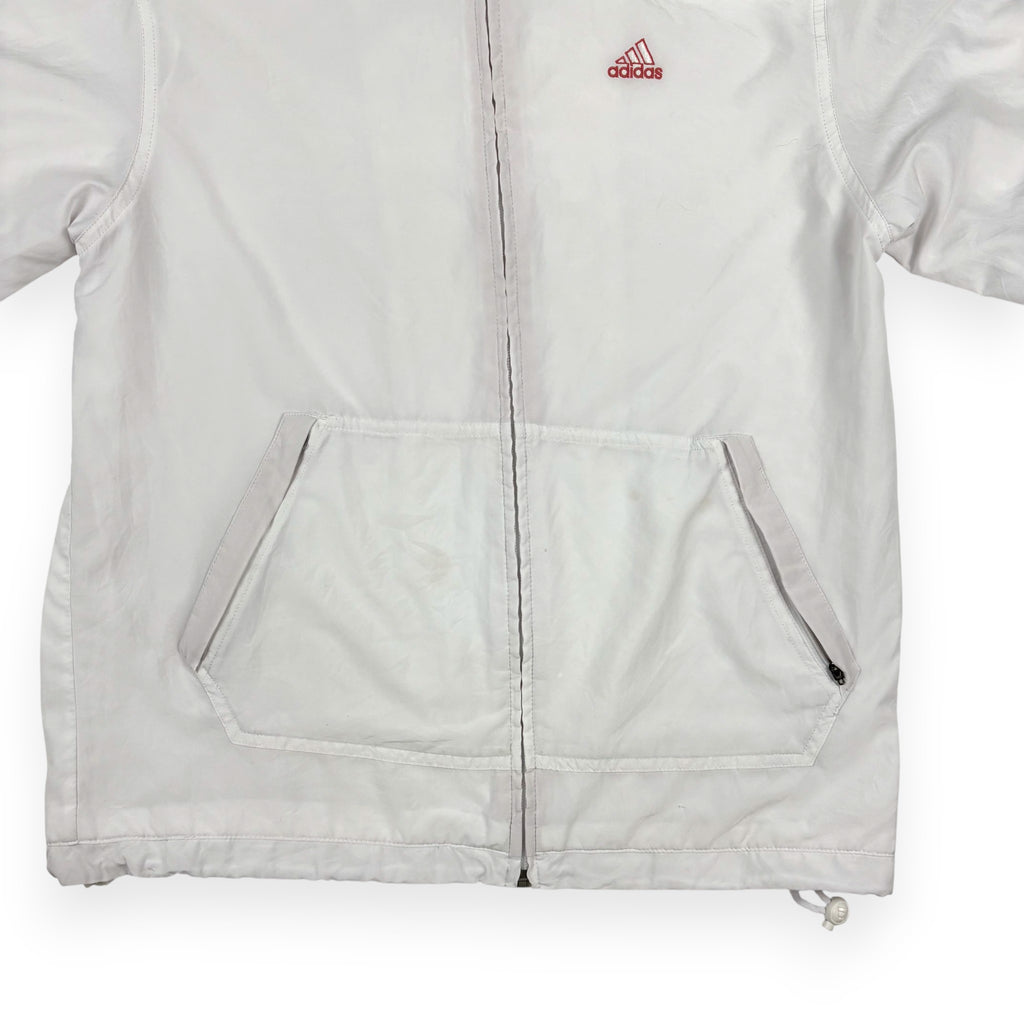 Adidas Trackjacket Weiß mit magenta Details