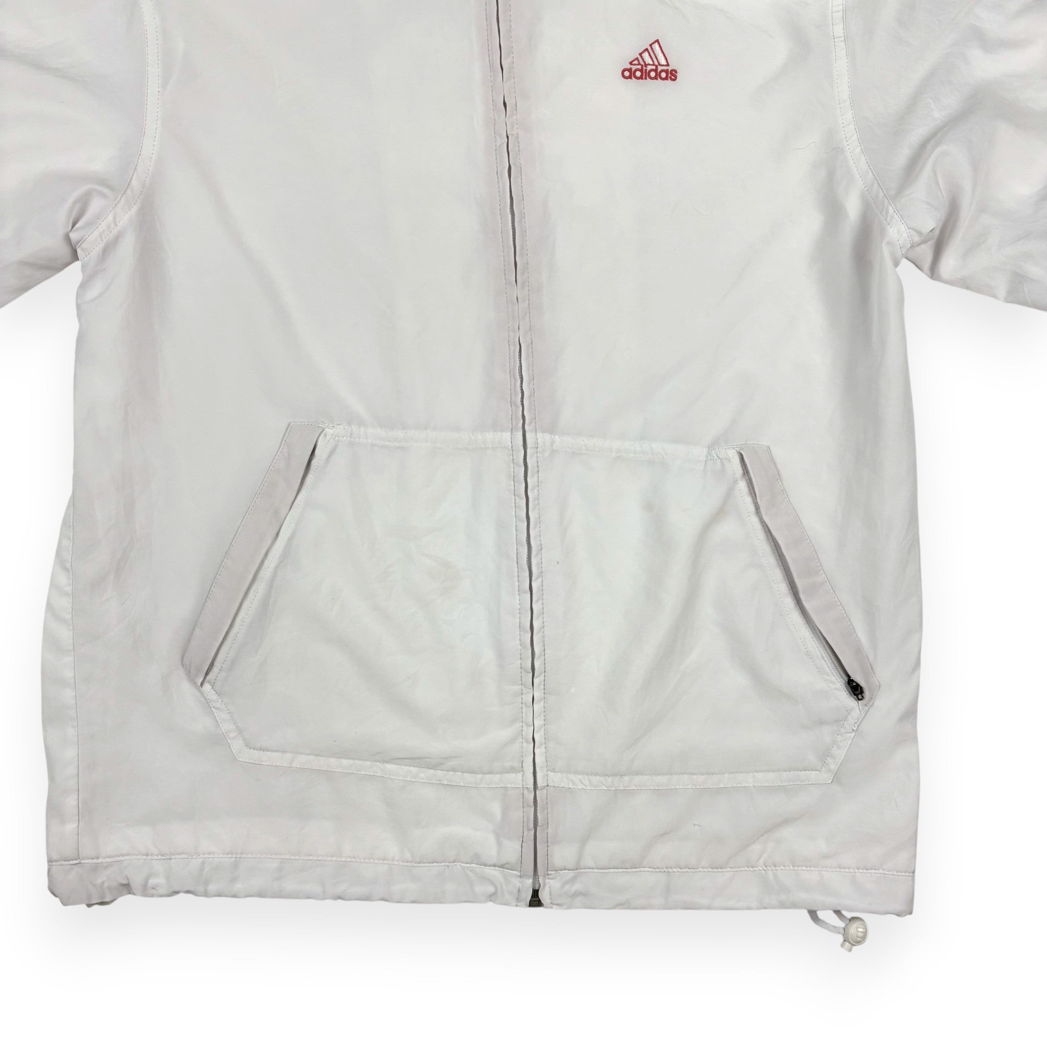 Adidas Trackjacket Weiß mit magenta Details