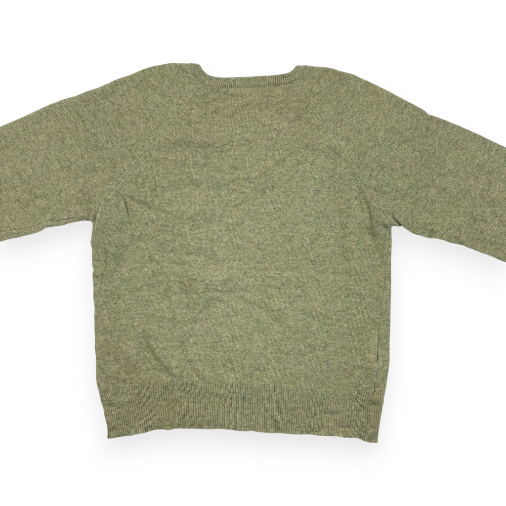 Lacoste V-Neck Strickpullover Salbeigrün