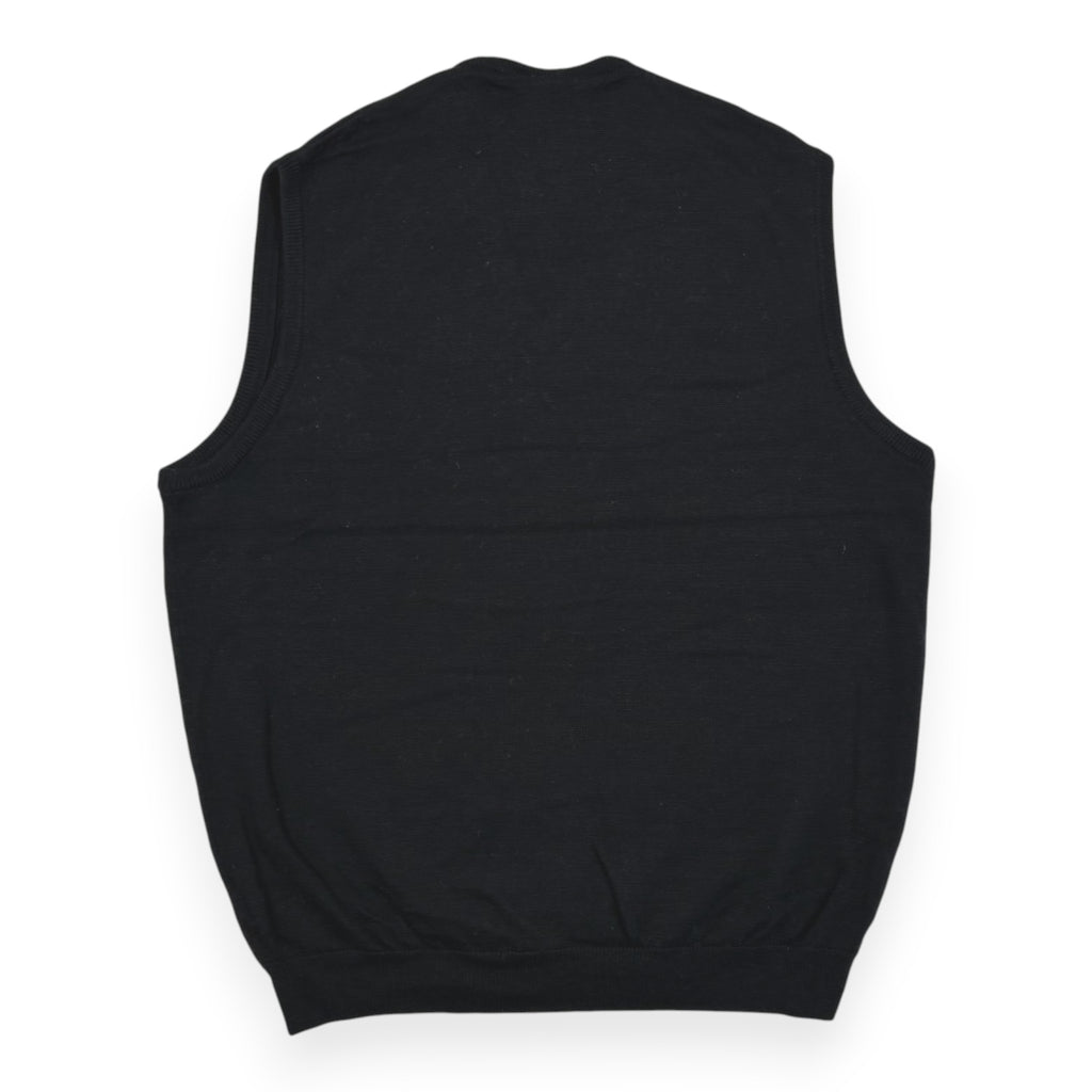 Lacoste V-Neck Strickweste Schwarz