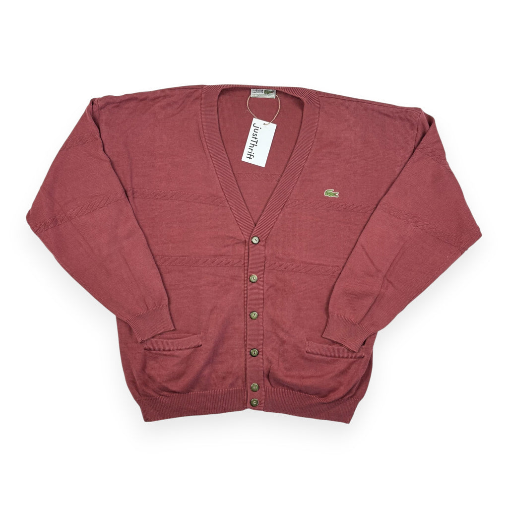 Lacoste Strick-Cardigan Bordeaux