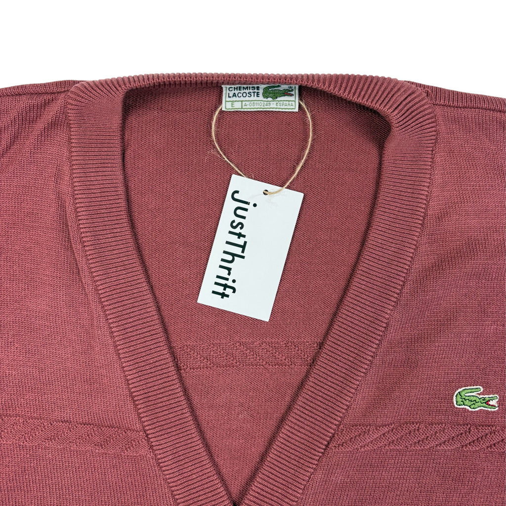 Lacoste Strick-Cardigan Bordeaux