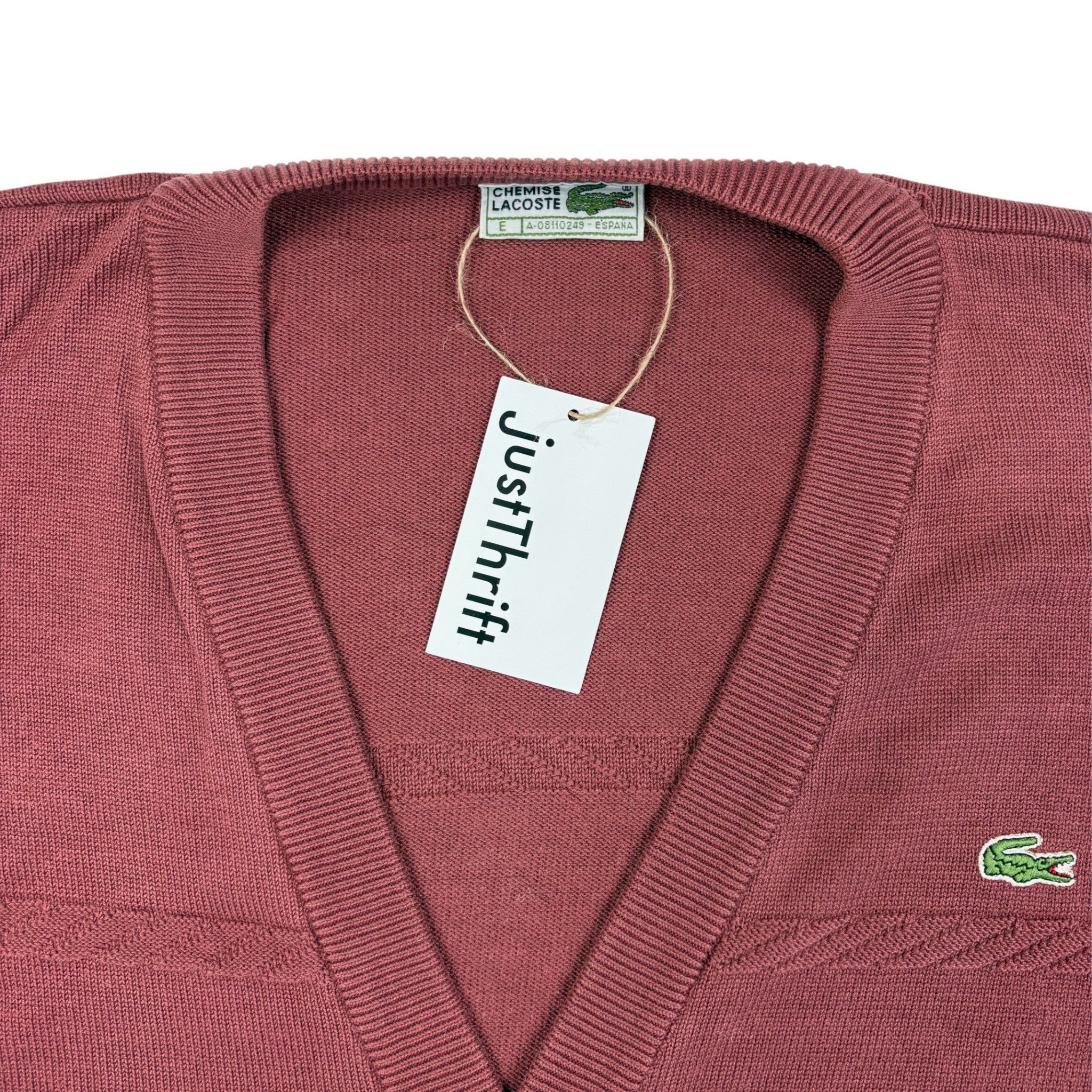 Lacoste Strick-Cardigan Bordeaux