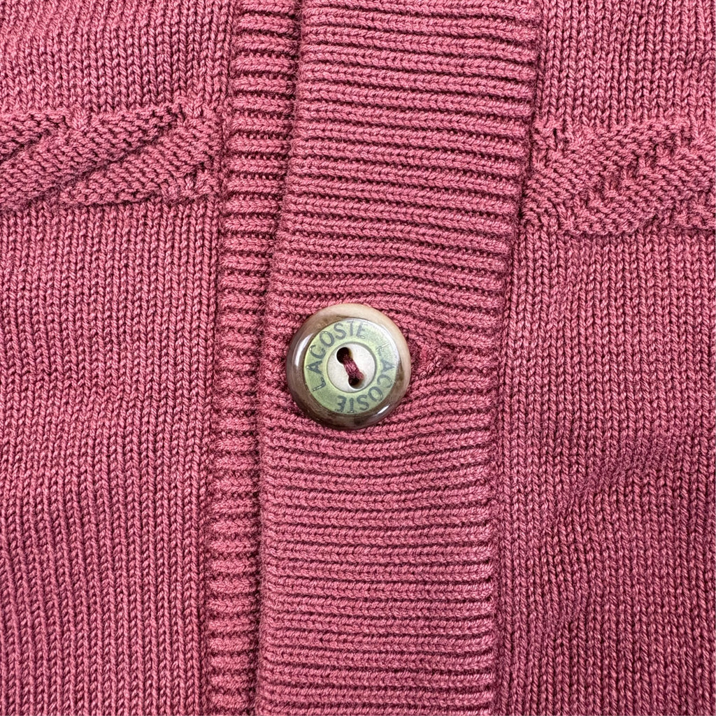 Lacoste Strick-Cardigan Bordeaux