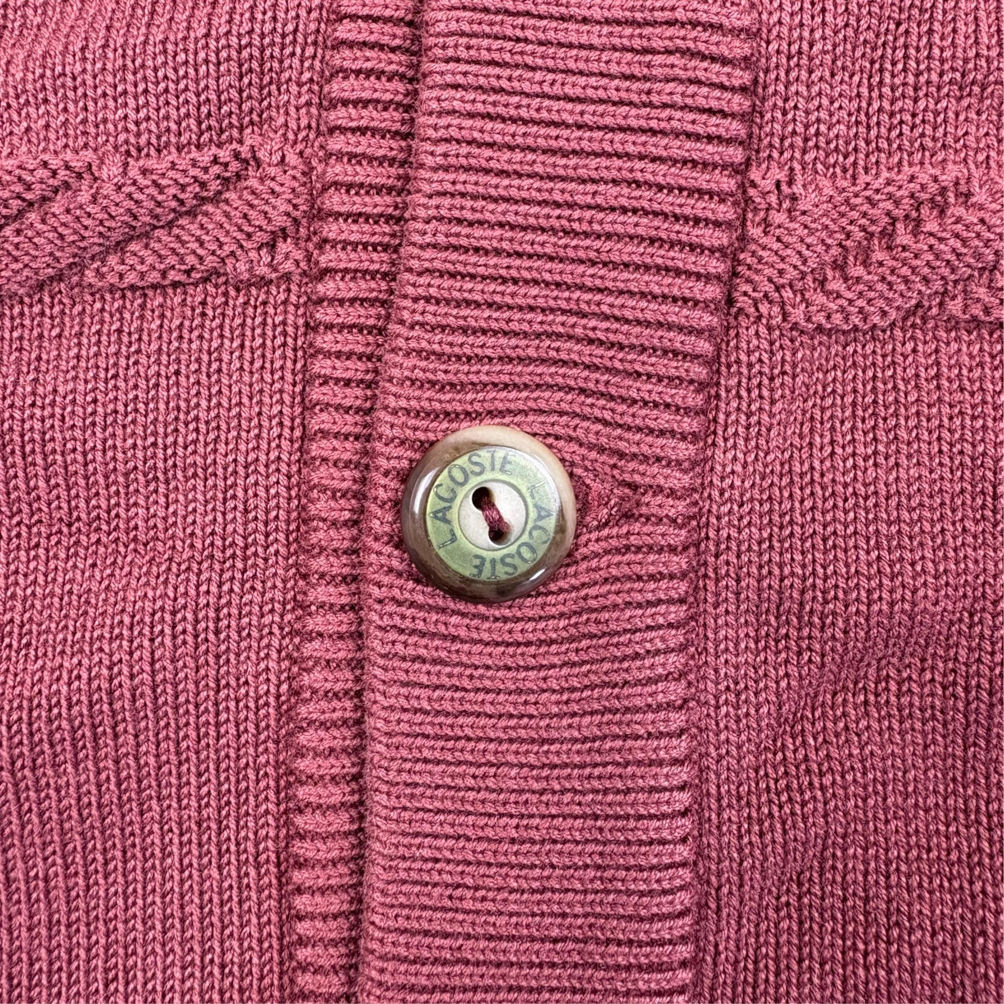 Lacoste Strick-Cardigan Bordeaux