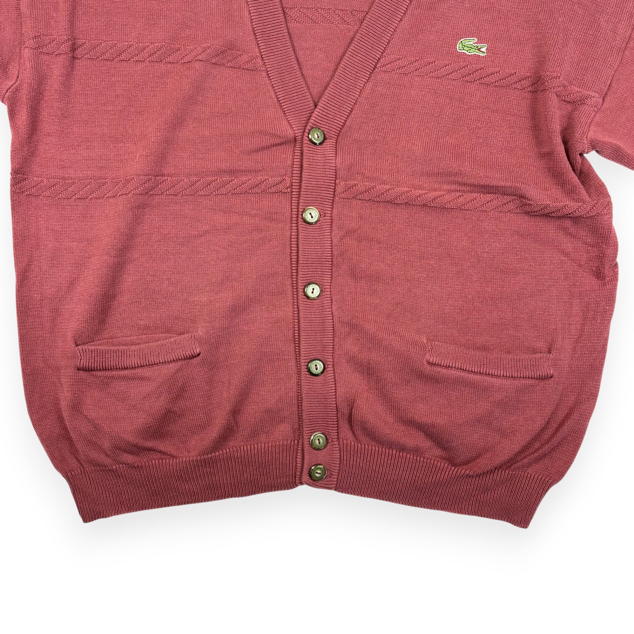 Lacoste Strick-Cardigan Bordeaux