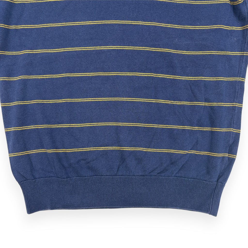 Lacoste V-Neck Pullover Dunkelblau Gestreift