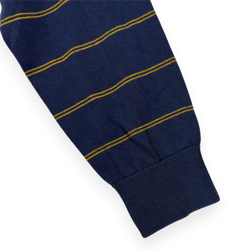 Lacoste V-Neck Pullover Dunkelblau Gestreift