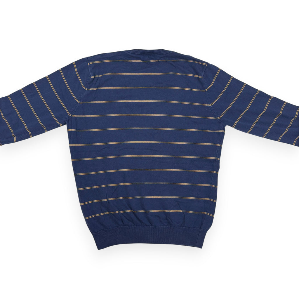 Lacoste V-Neck Pullover Dunkelblau Gestreift