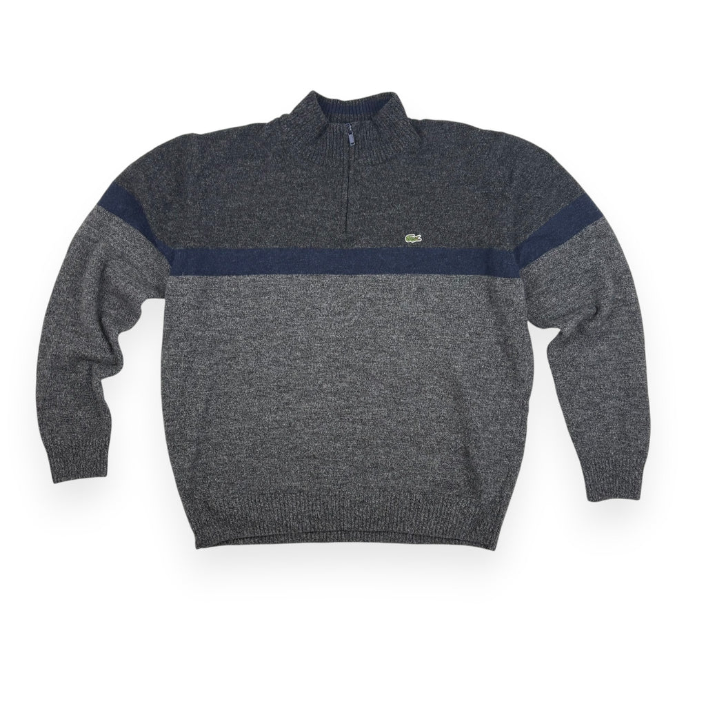 Lacoste Half-Zip Pullover Grau/Navy