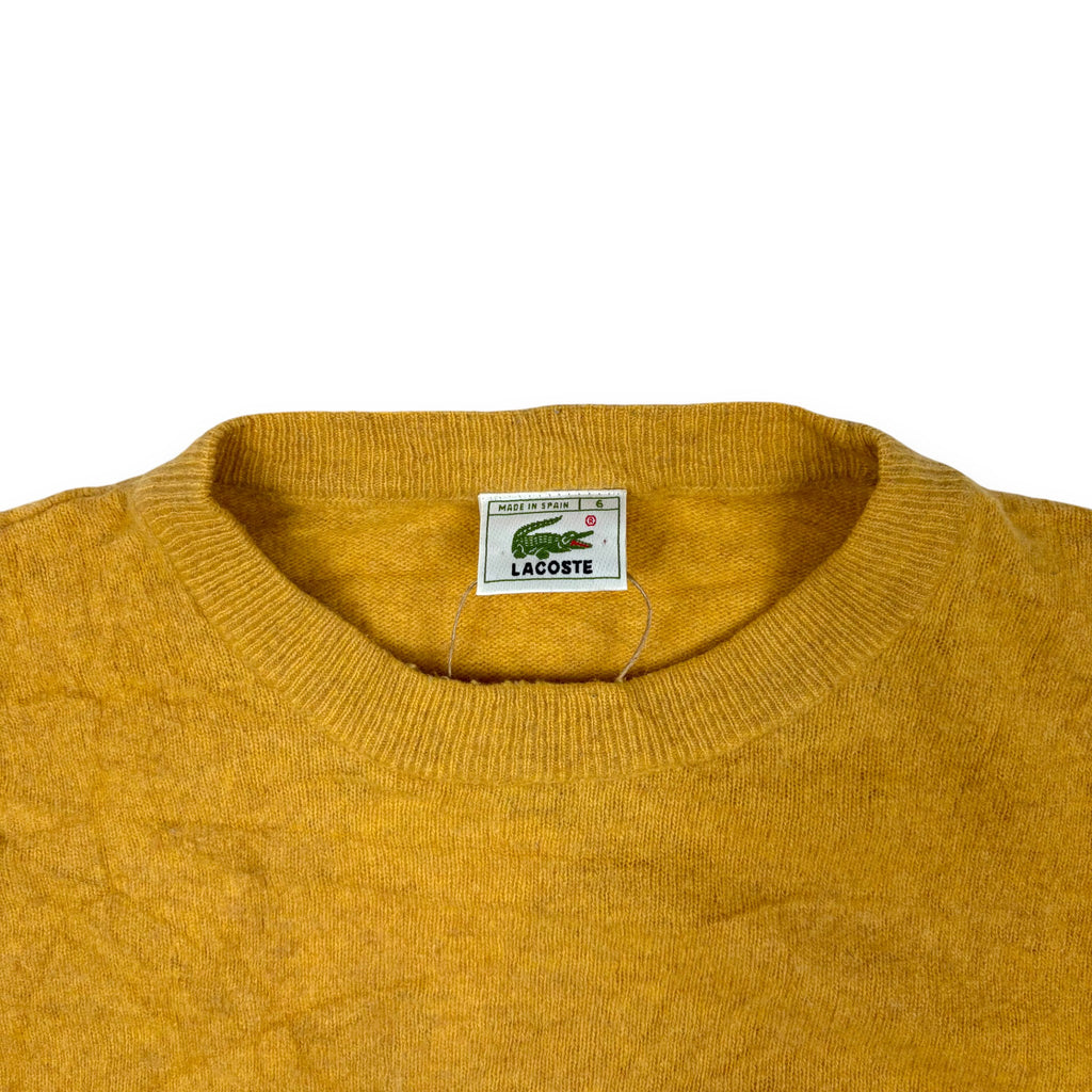 Lacoste Strickpullover Ocker / Senfgelb
