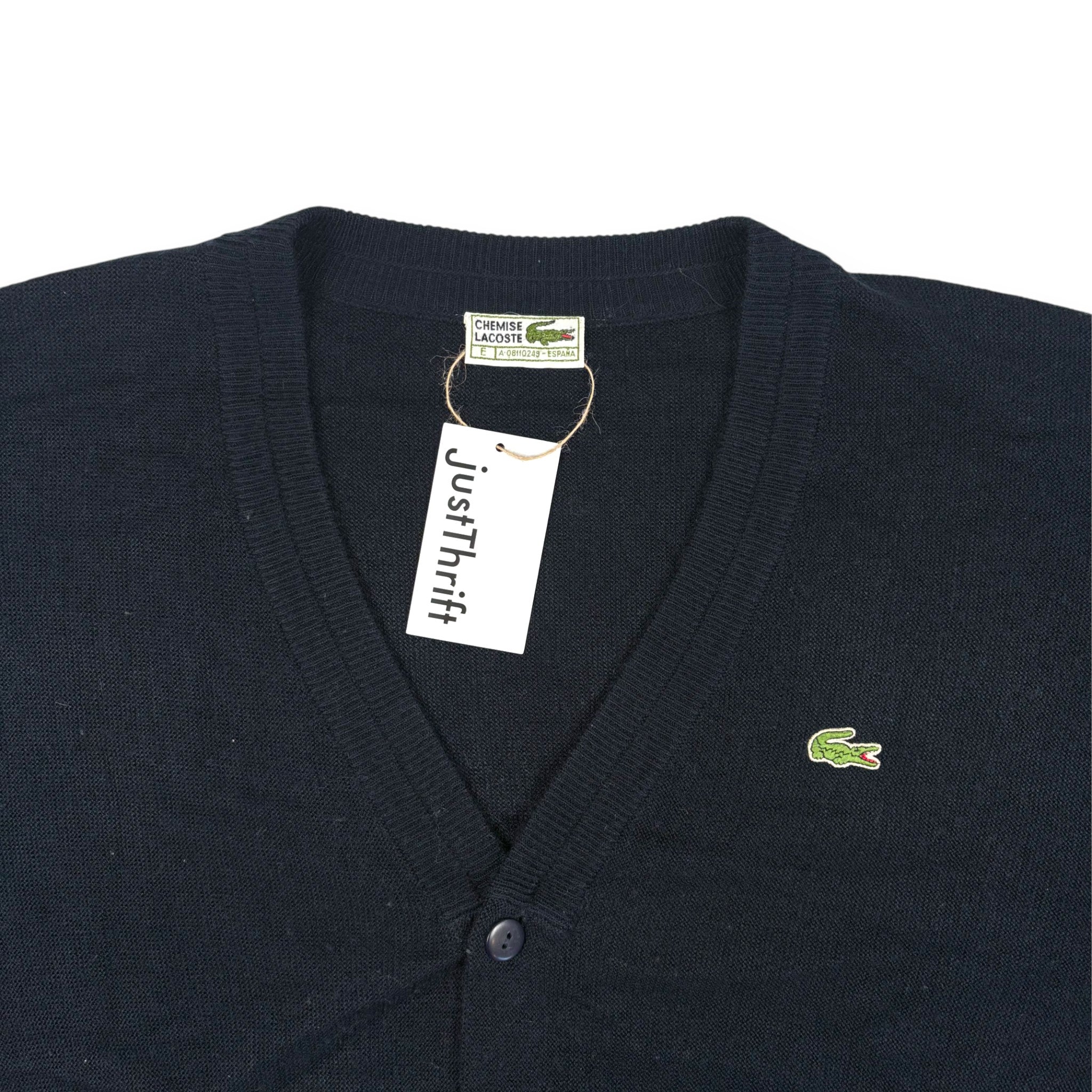 Lacoste Cardigan Dunkelblau Vintage