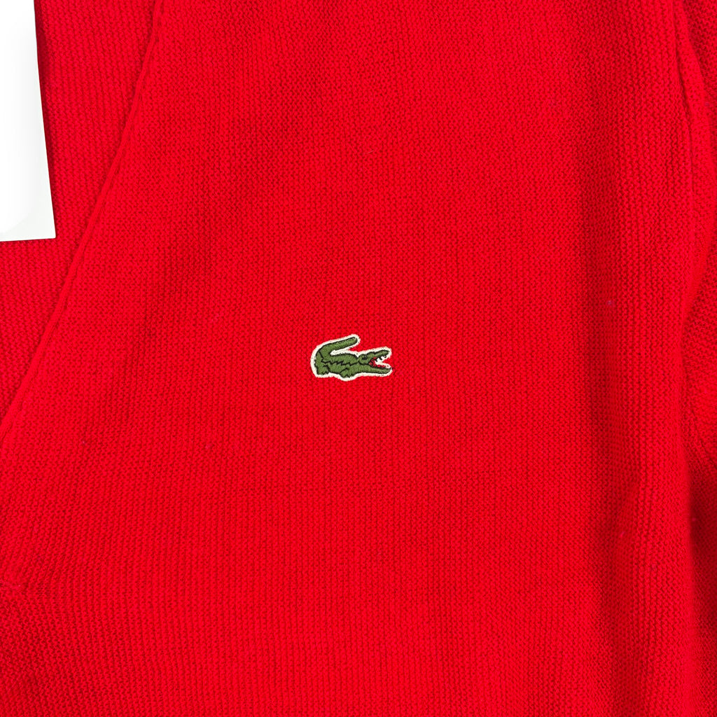 Lacoste Chemise Cardigan Rot Vintage