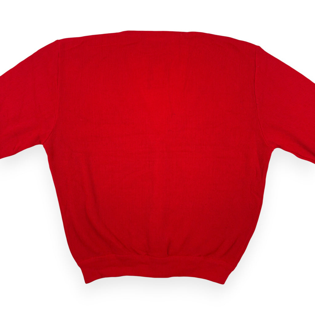 Lacoste Chemise Cardigan Rot Vintage