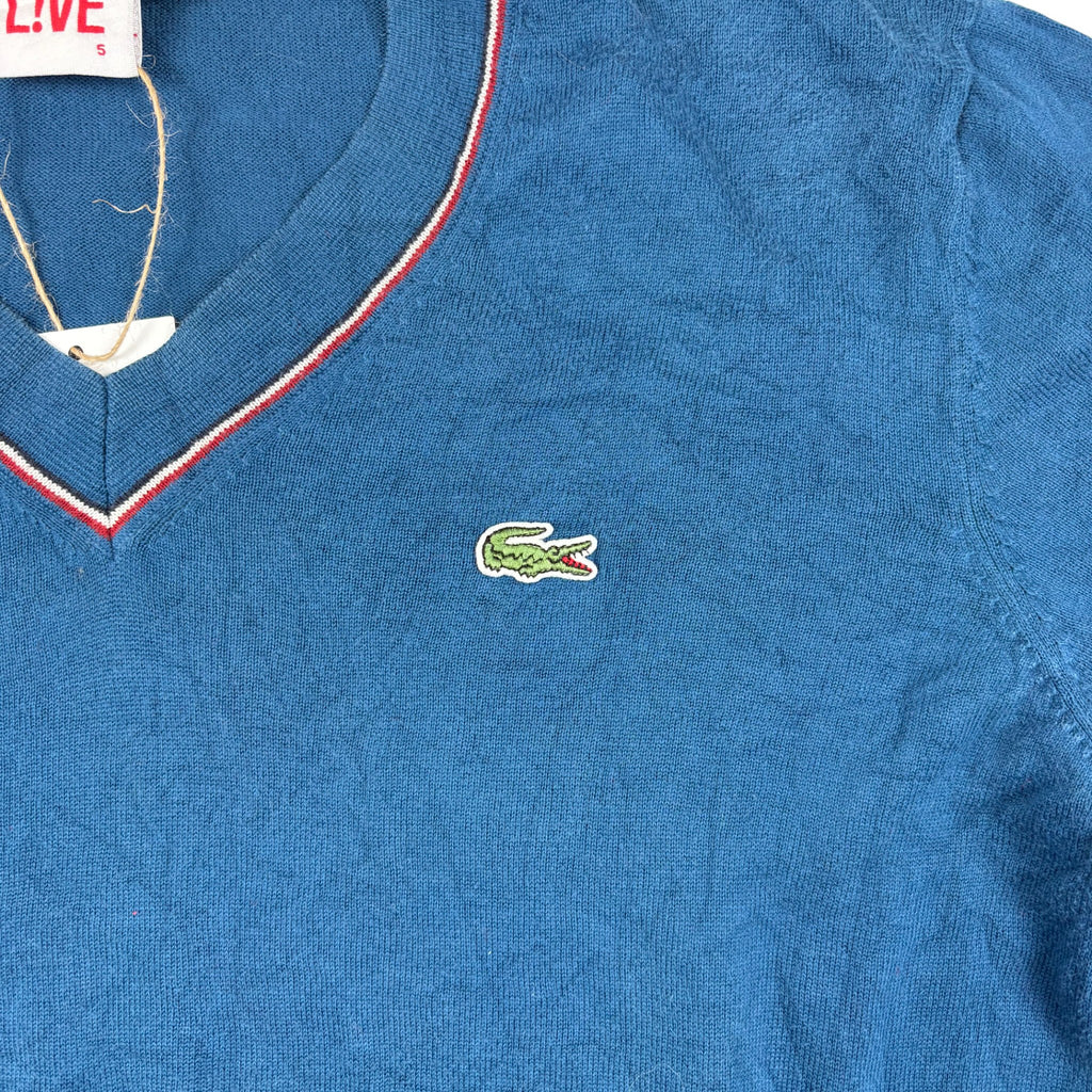 Lacoste L!VE V-Neck Strickpullover Blau