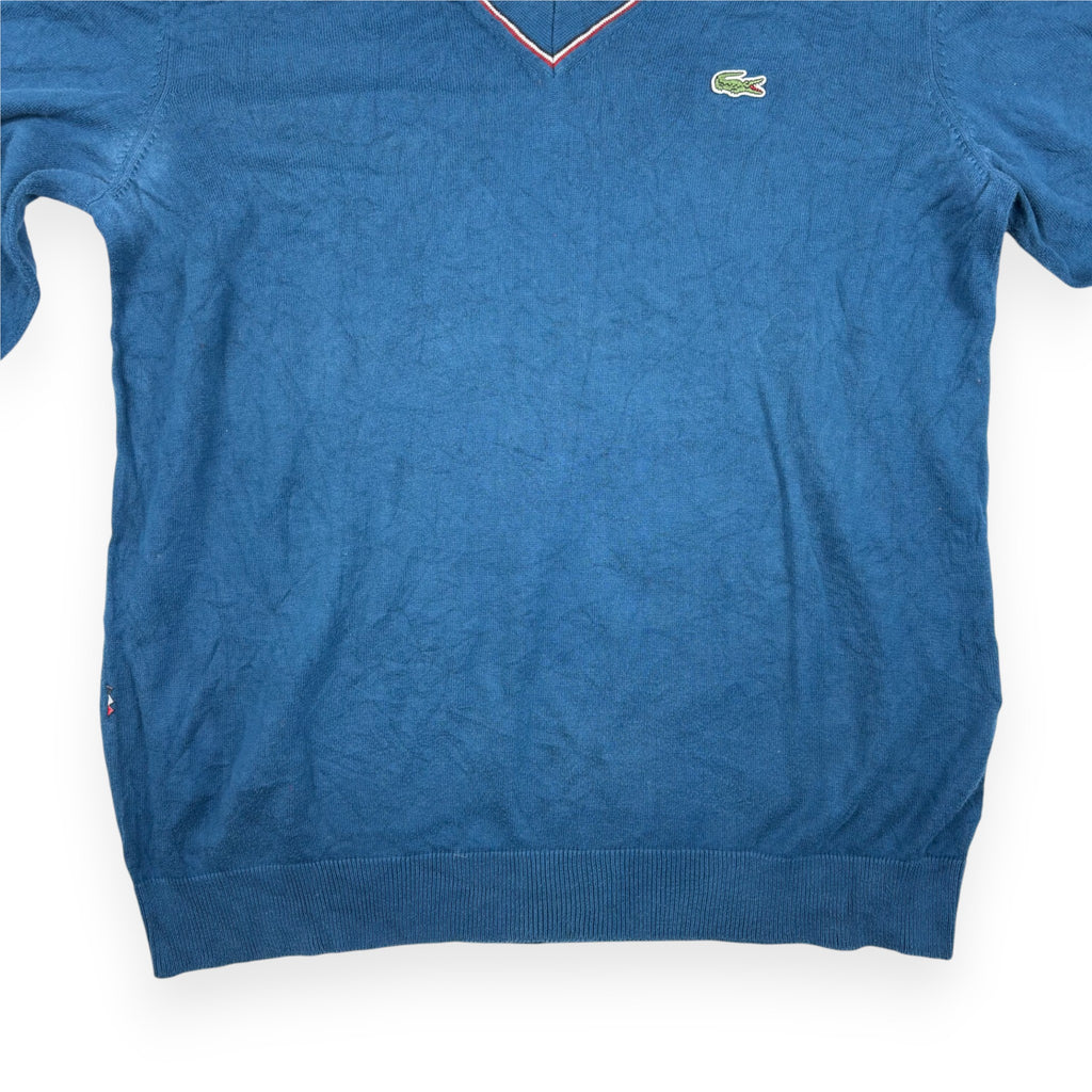 Lacoste L!VE V-Neck Strickpullover Blau
